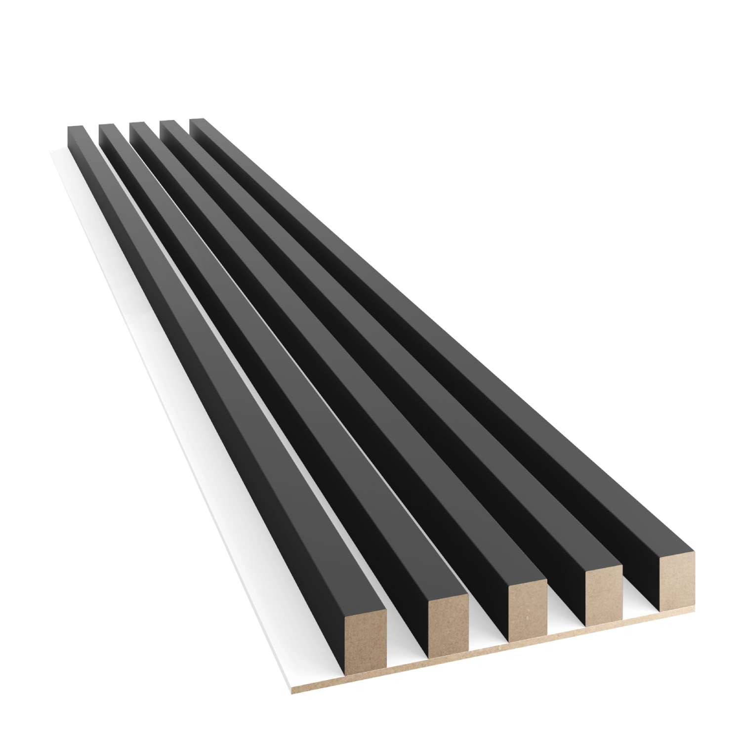 LAMELY NA MDF DOSKE - ČIERNA MATNÁ