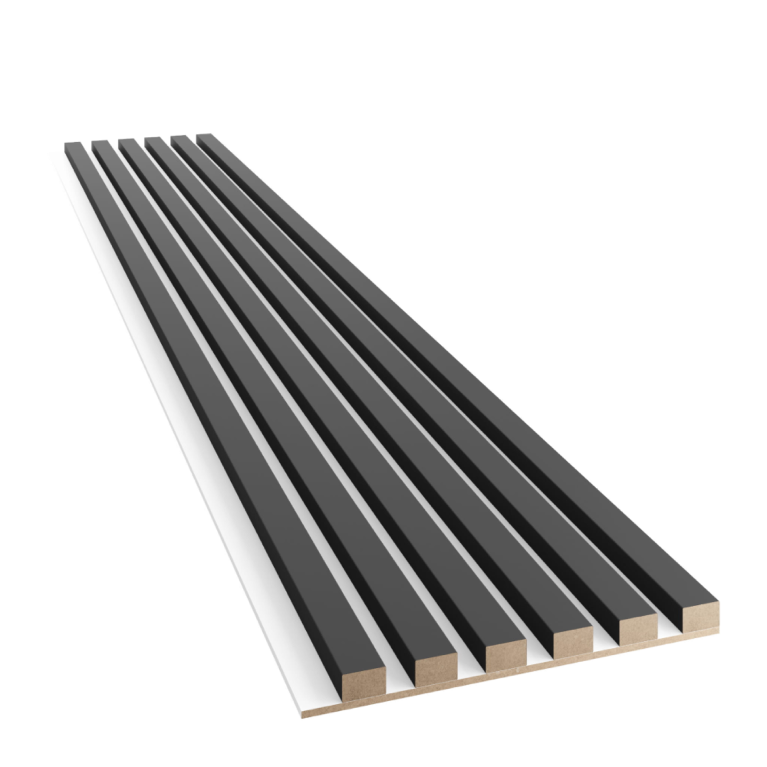 TENKÉ LAMELY NA MDF DOSKE - ČIERNA MATNÁ