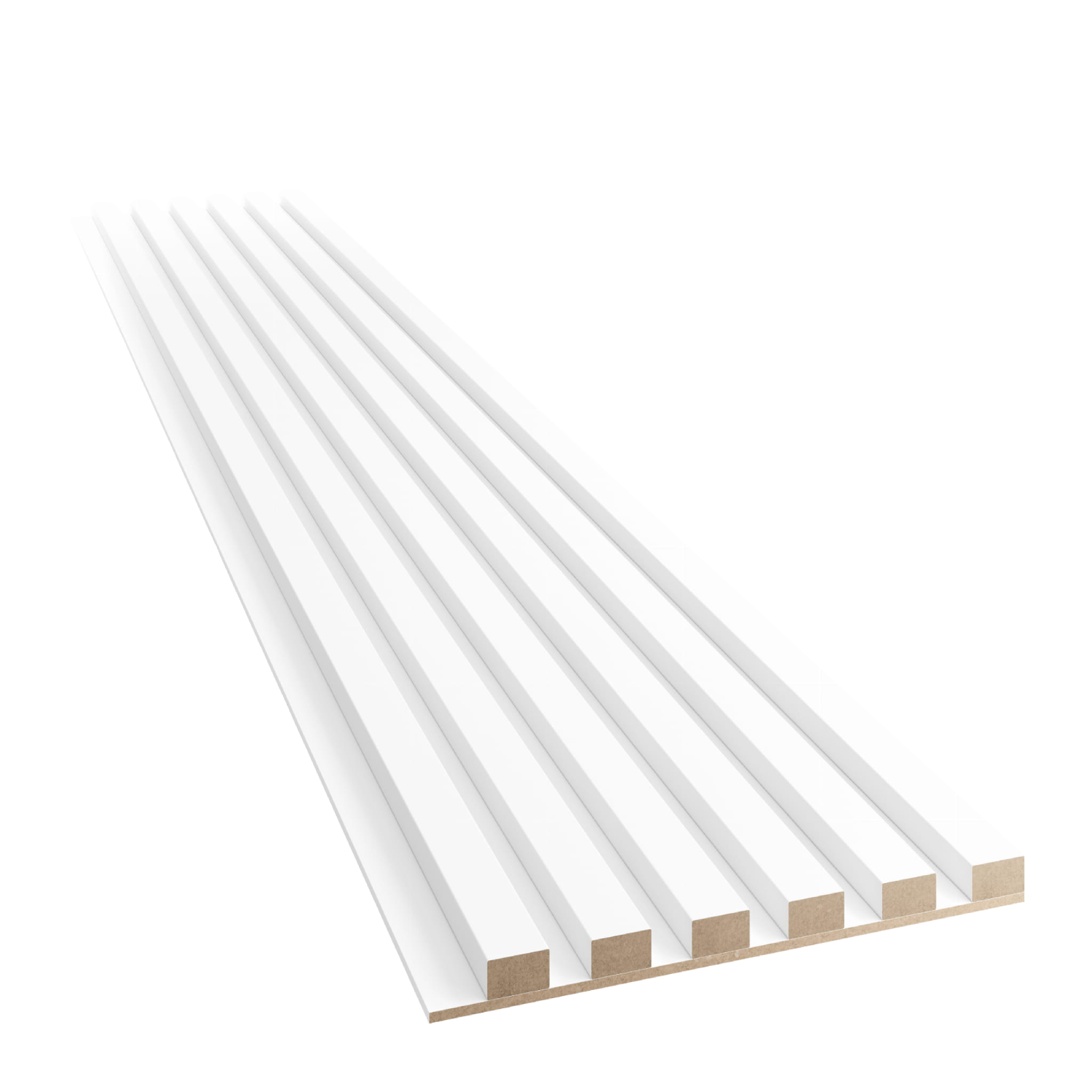 TENKÁ LAMELKA NA MDF DOSKE - BIELA MATNÁ