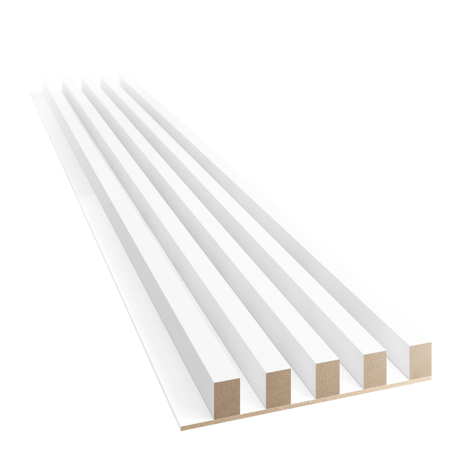 LAMELY NA MDF DOSKE - BIELA MATNÁ