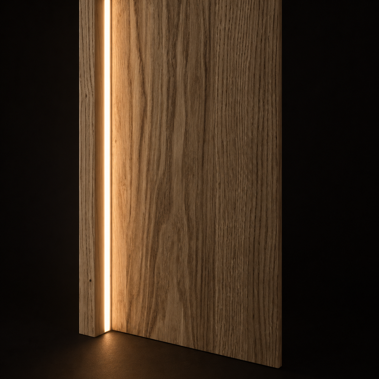 LED panel Japandi – dubová dyha