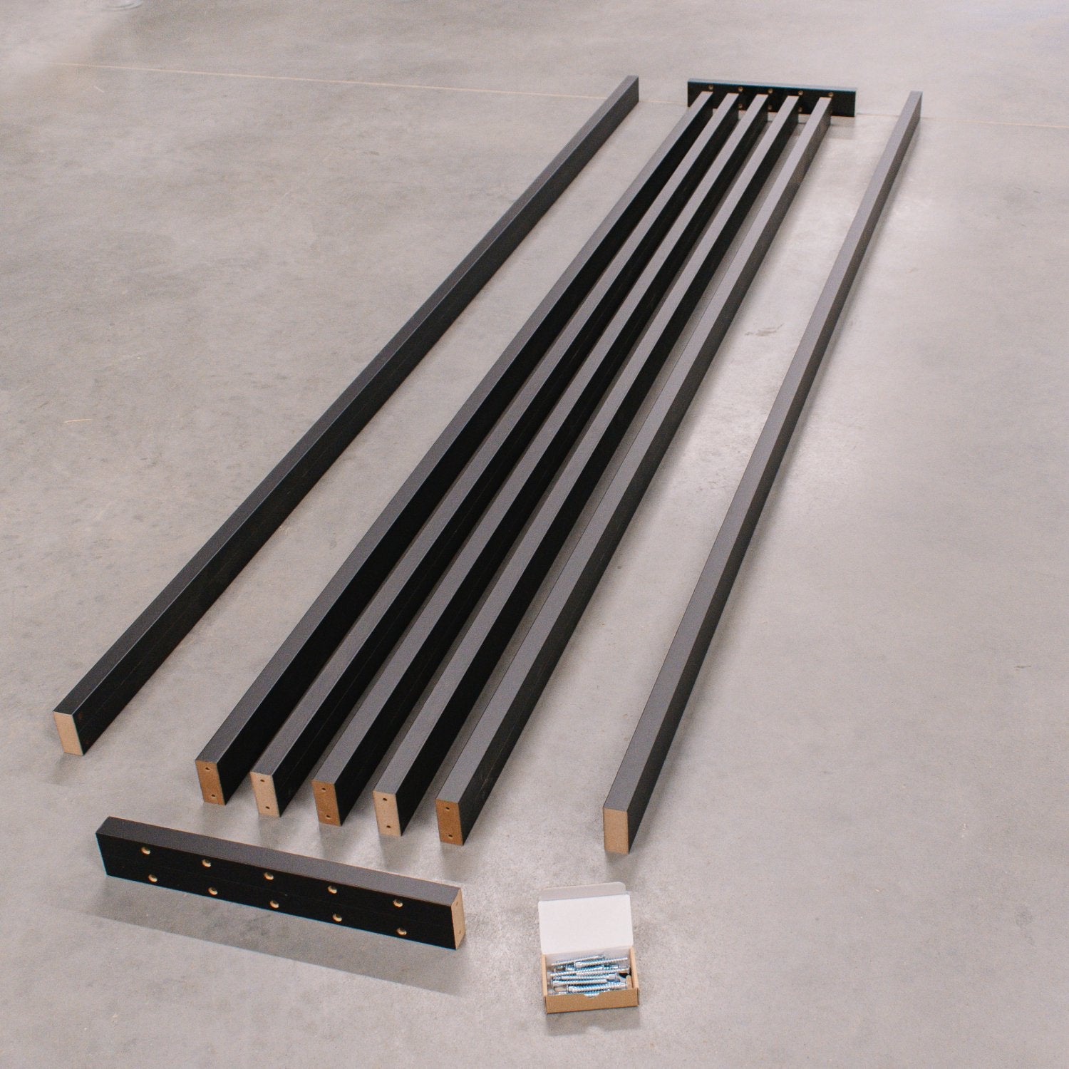 LAMELOVÁ STENA – HOTOVÁ SÚPRAVA - MATNÁ ČIERNA - LAMELE3D