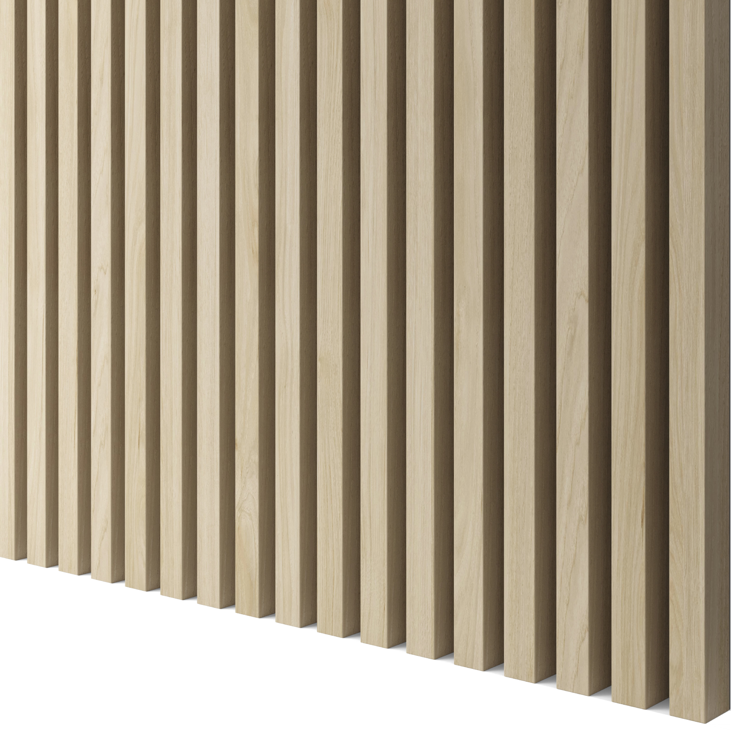 3D NÁSTENNÉ LAMELY - BIELENÝ DUB