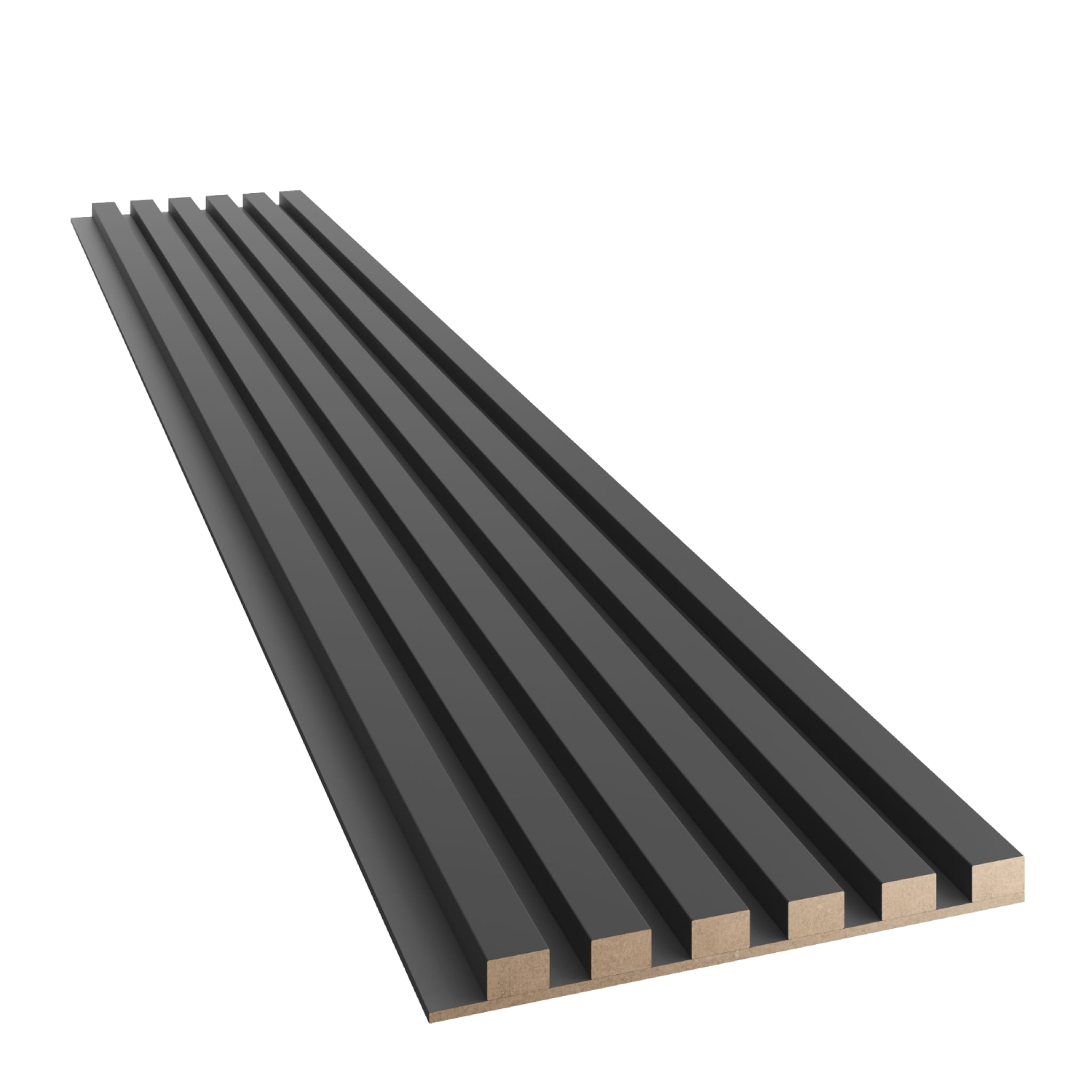 TENKÉ LAMELY NA MDF DOSKE - ČIERNA MATNÁ