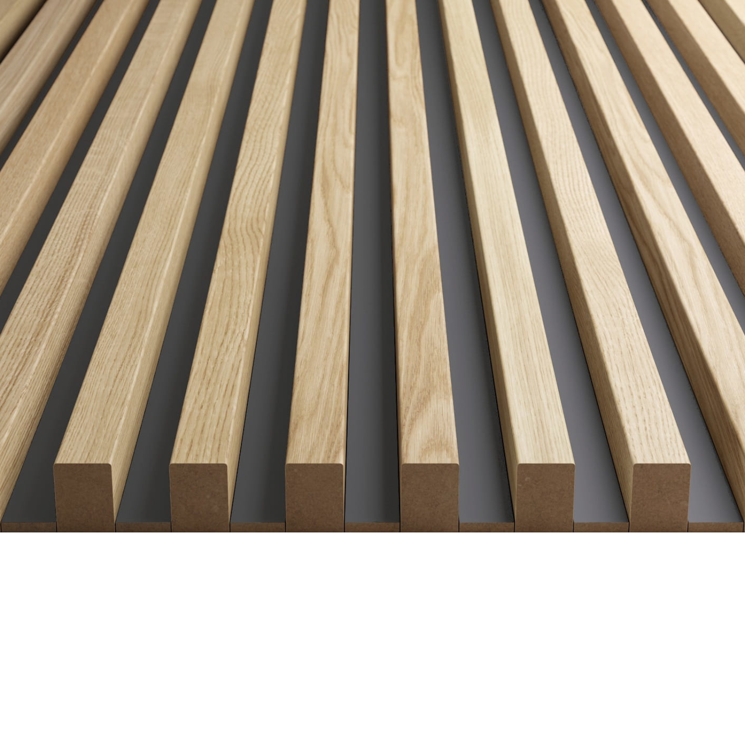 3D NÁSTENNÉ LAMELY - LIŠTA MEDZI LAMELAM - MATNÝ GRAFIT