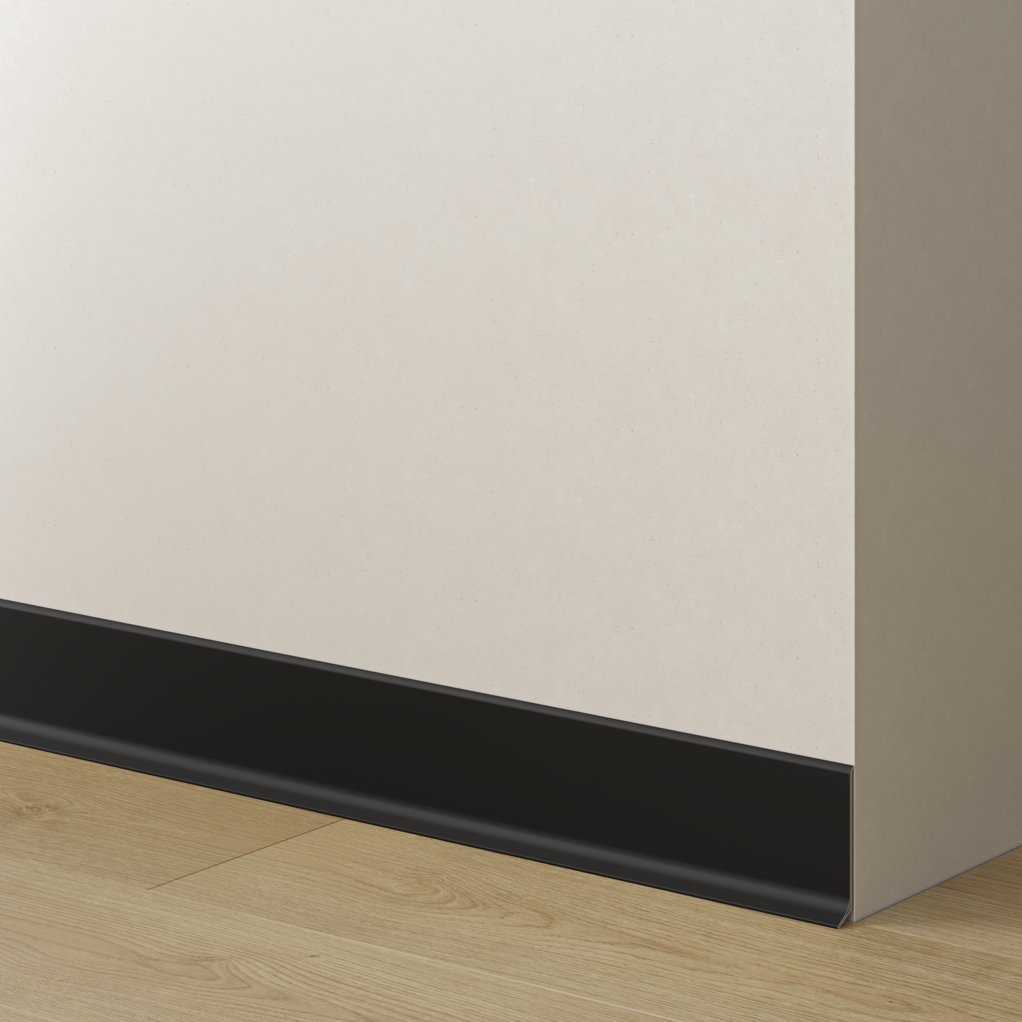 HLINÍKOVÉ SOKLOVÉ LISTY - MATNÉ ČIERE - 275 CM - LAMELE3D