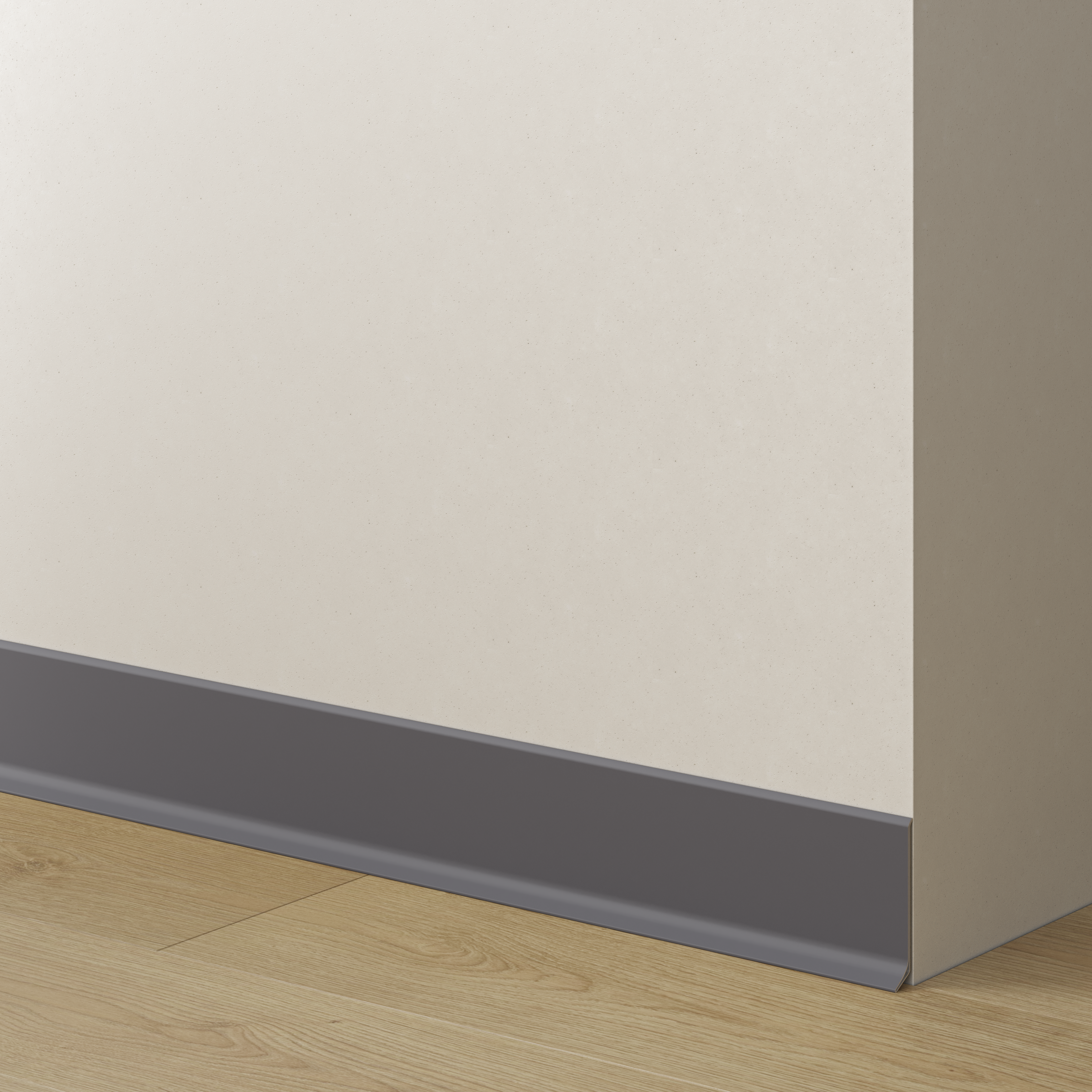 HLINÍKOVÉ SOKLOVÉ LISTY - GRAFIT - 275 CM - LAMELE3D