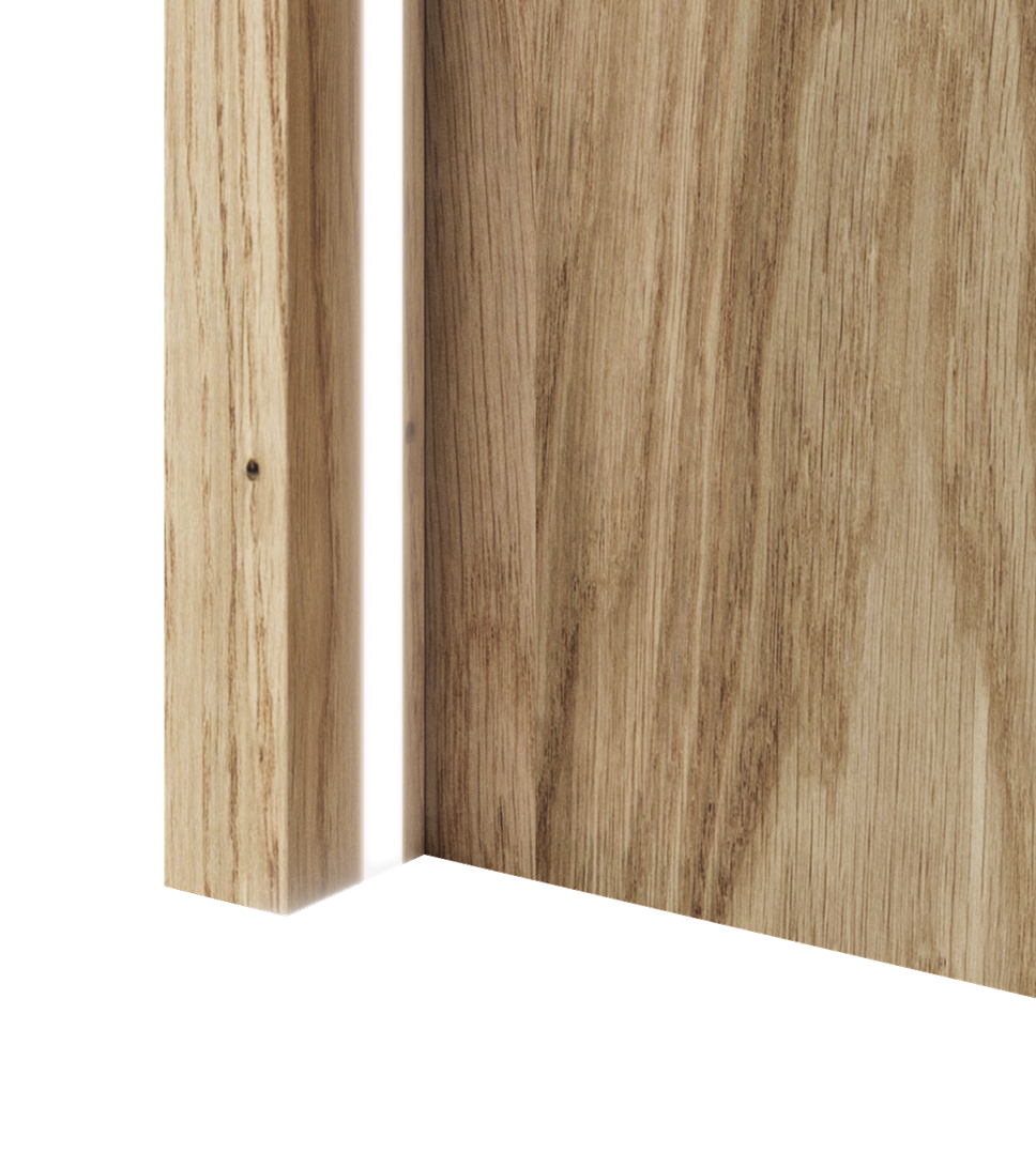 LED panel Japandi – dubová dyha