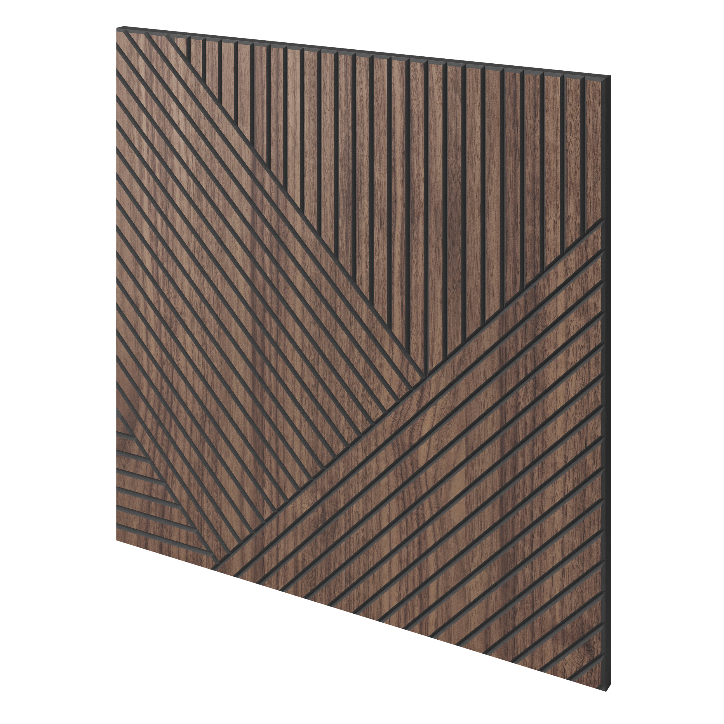 FRÉZOVANÝ PANEL - GRANADA - DYHA AMERICKÝ ORECH - LAMELE3D