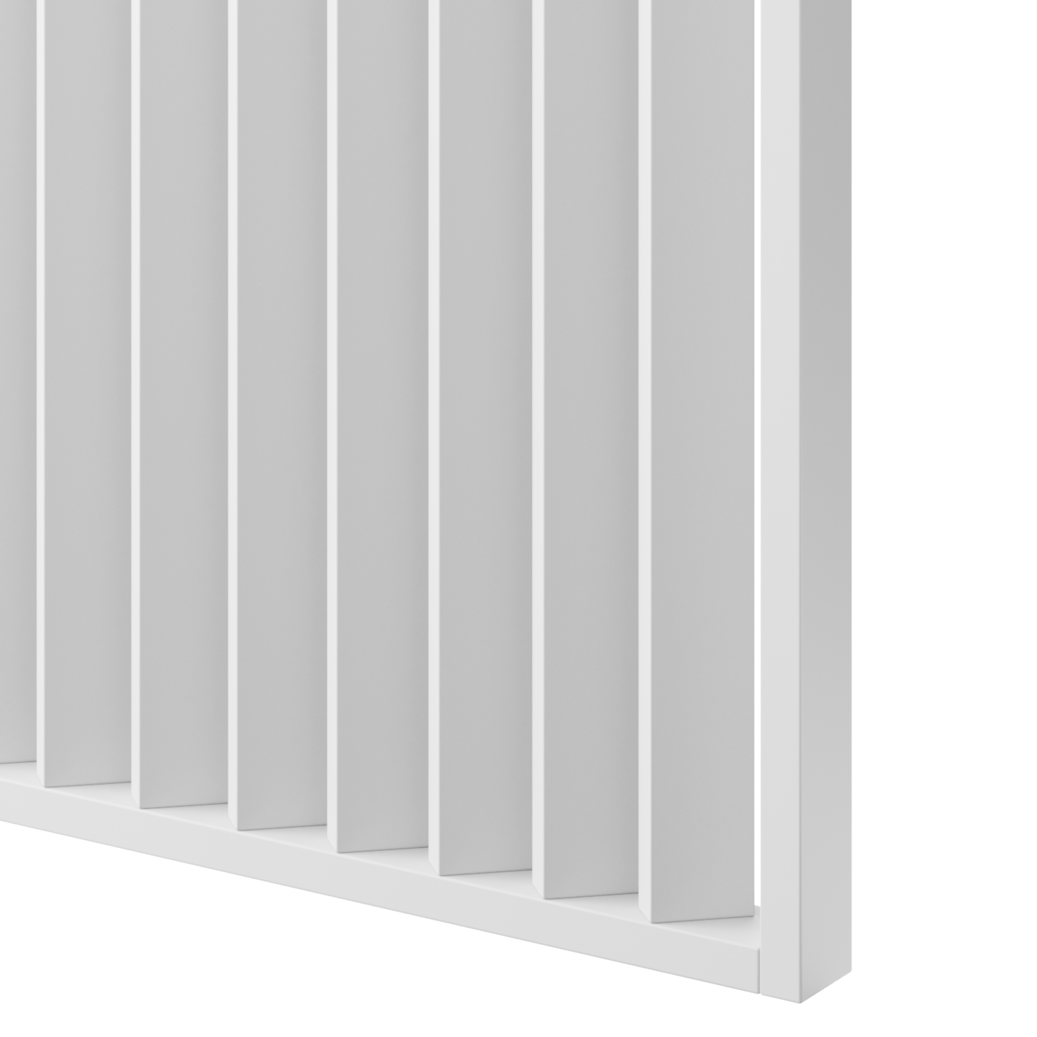 LAMELOVÁ STENA – HOTOVÁ SÚPRAVA - MATNÁ BIELA - LAMELE3D