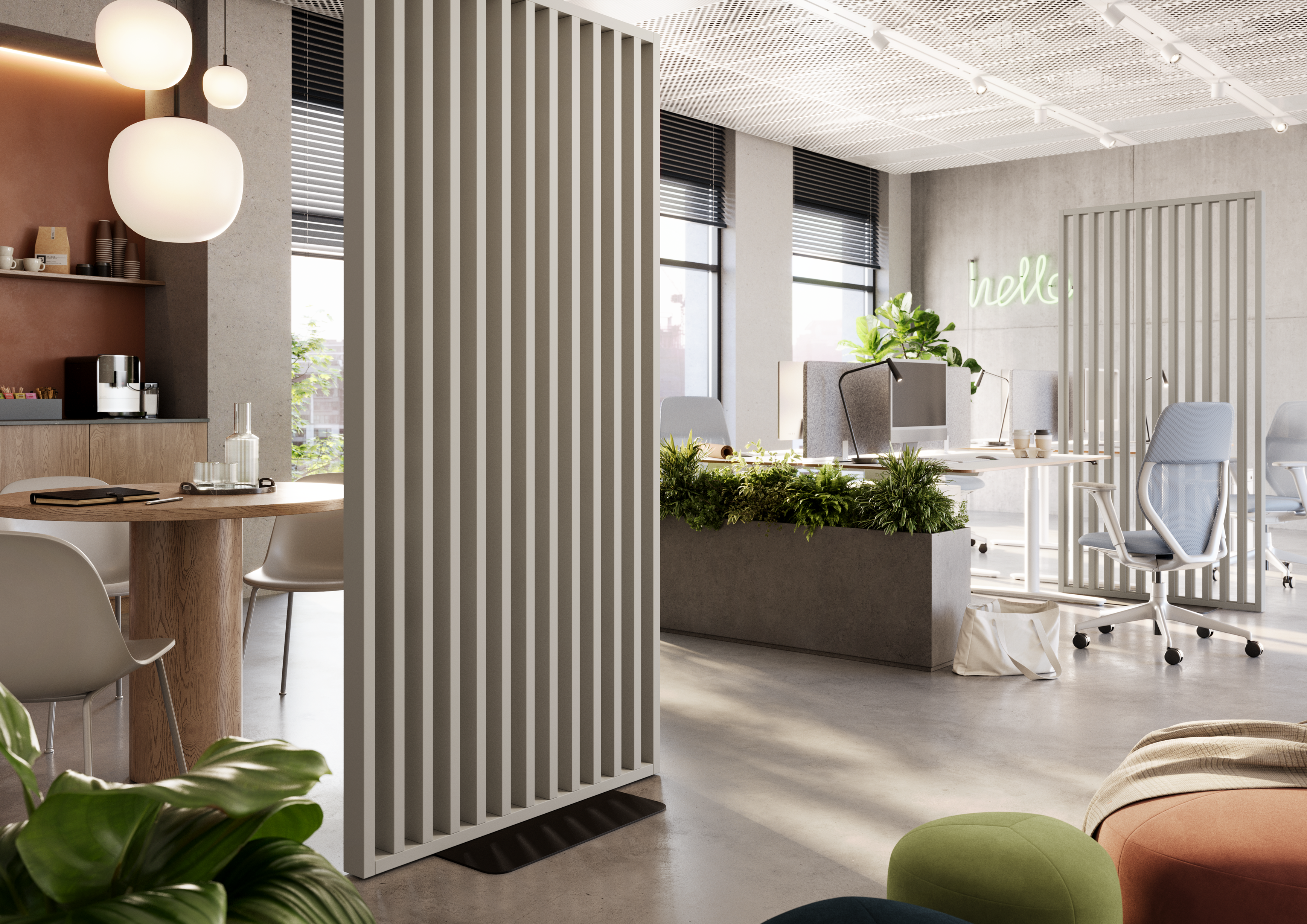 LAMELOVÁ PRIEČKA SO ZÁKLADOM - HOTOVÁ SÚPRAVA - PIESKOVO-BÉŽOVÁ