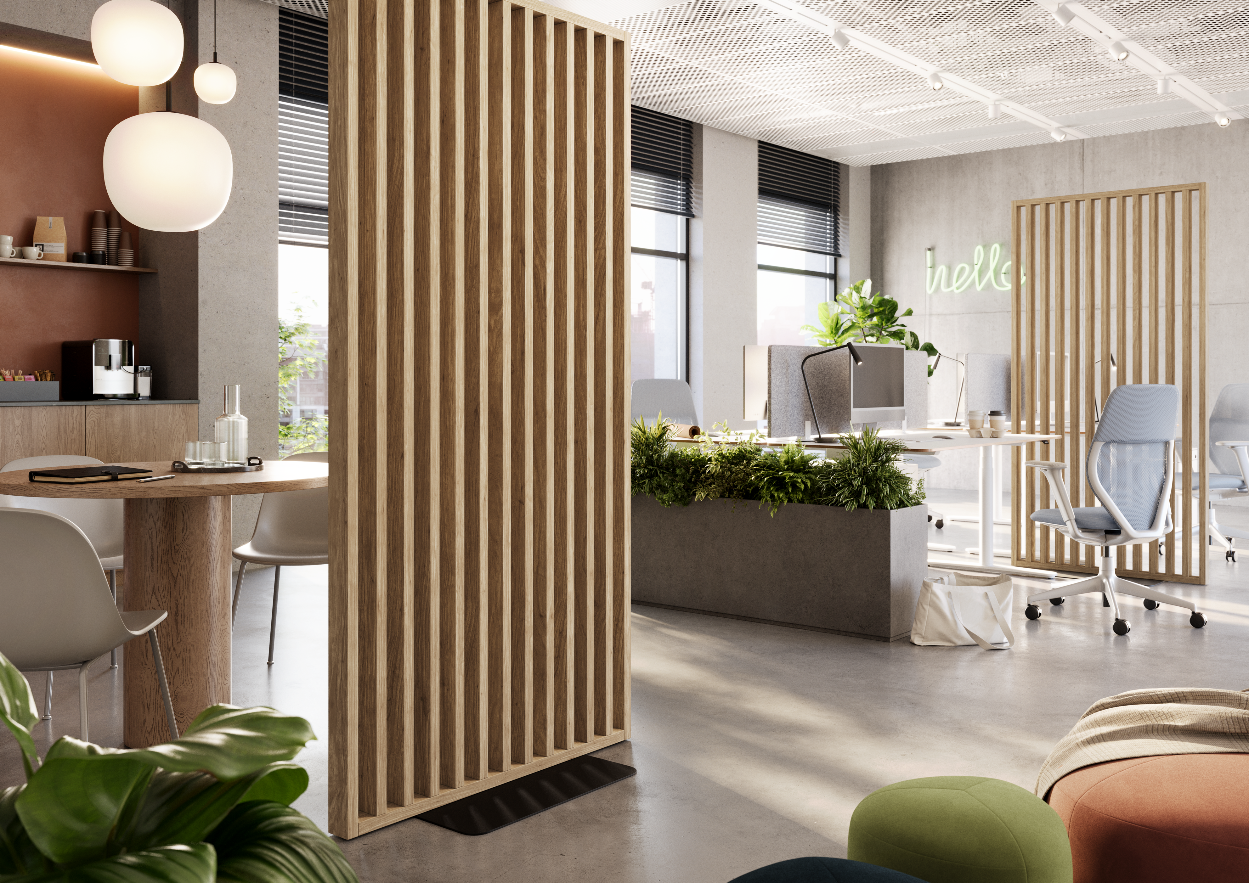 LAMELOVÁ PRIEČKA SO ZÁKLADOM - HOTOVÁ SÚPRAVA - PRÍRODNÝ DUB