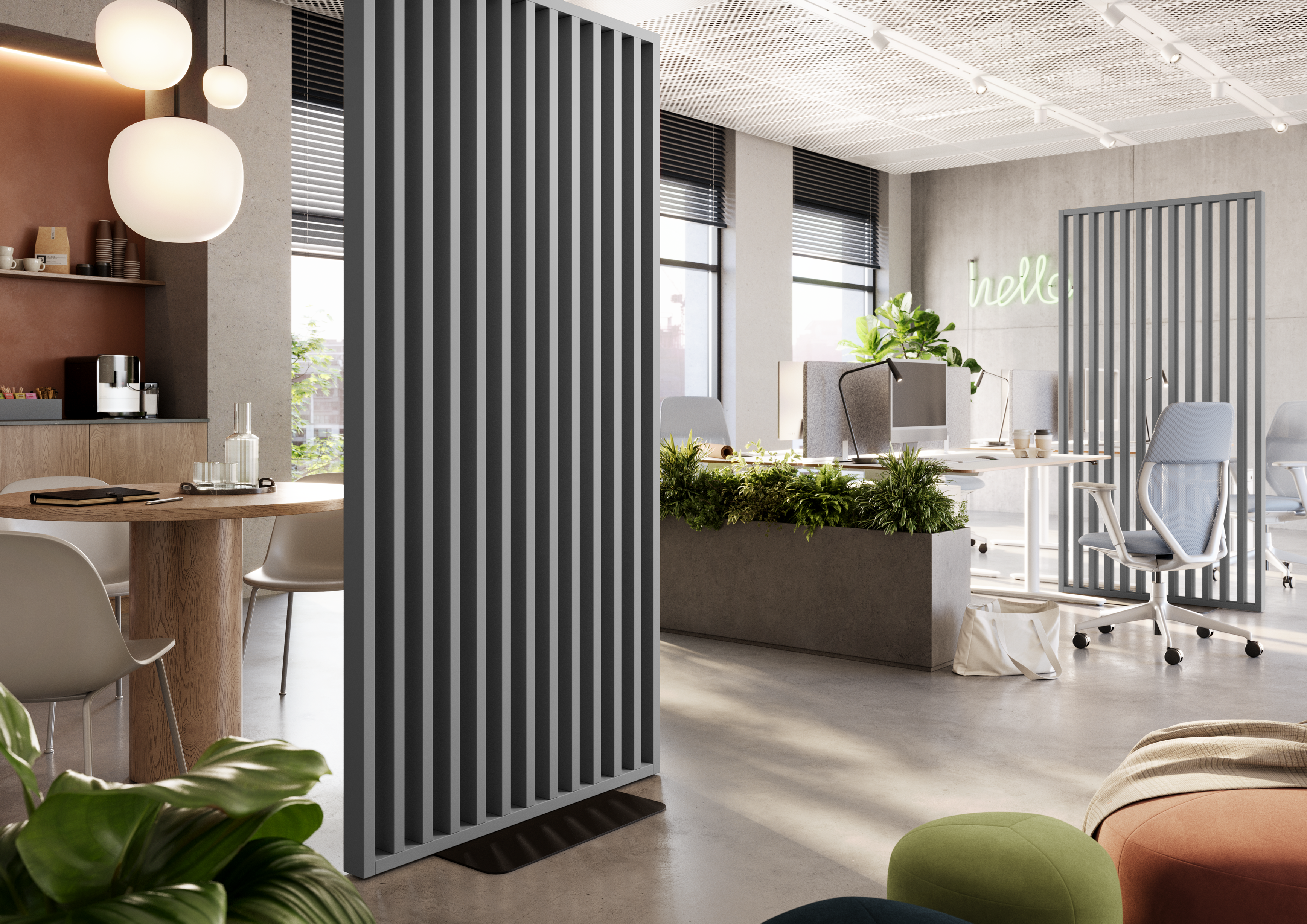 LAMELOVÁ PRIEČKA SO ZÁKLADOM - HOTOVÁ SÚPRAVA - GRAFIT