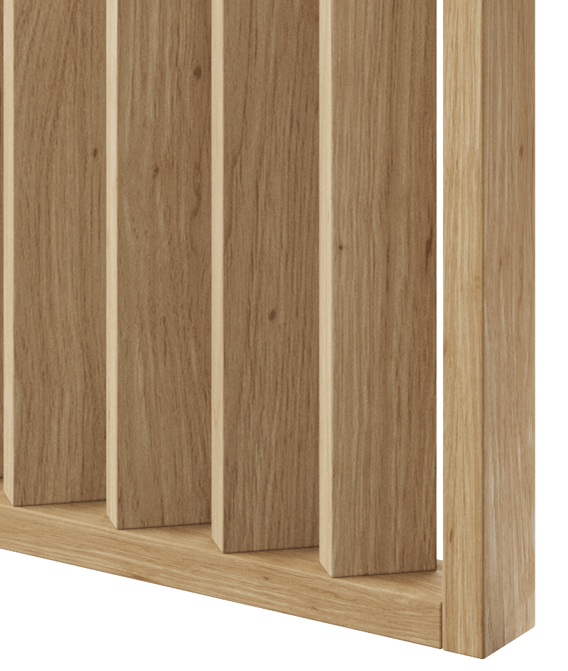 LAMELOVÁ STENA – HOTOVÁ SÚPRAVA - PRÍRODNÝ DUB - LAMELE3D