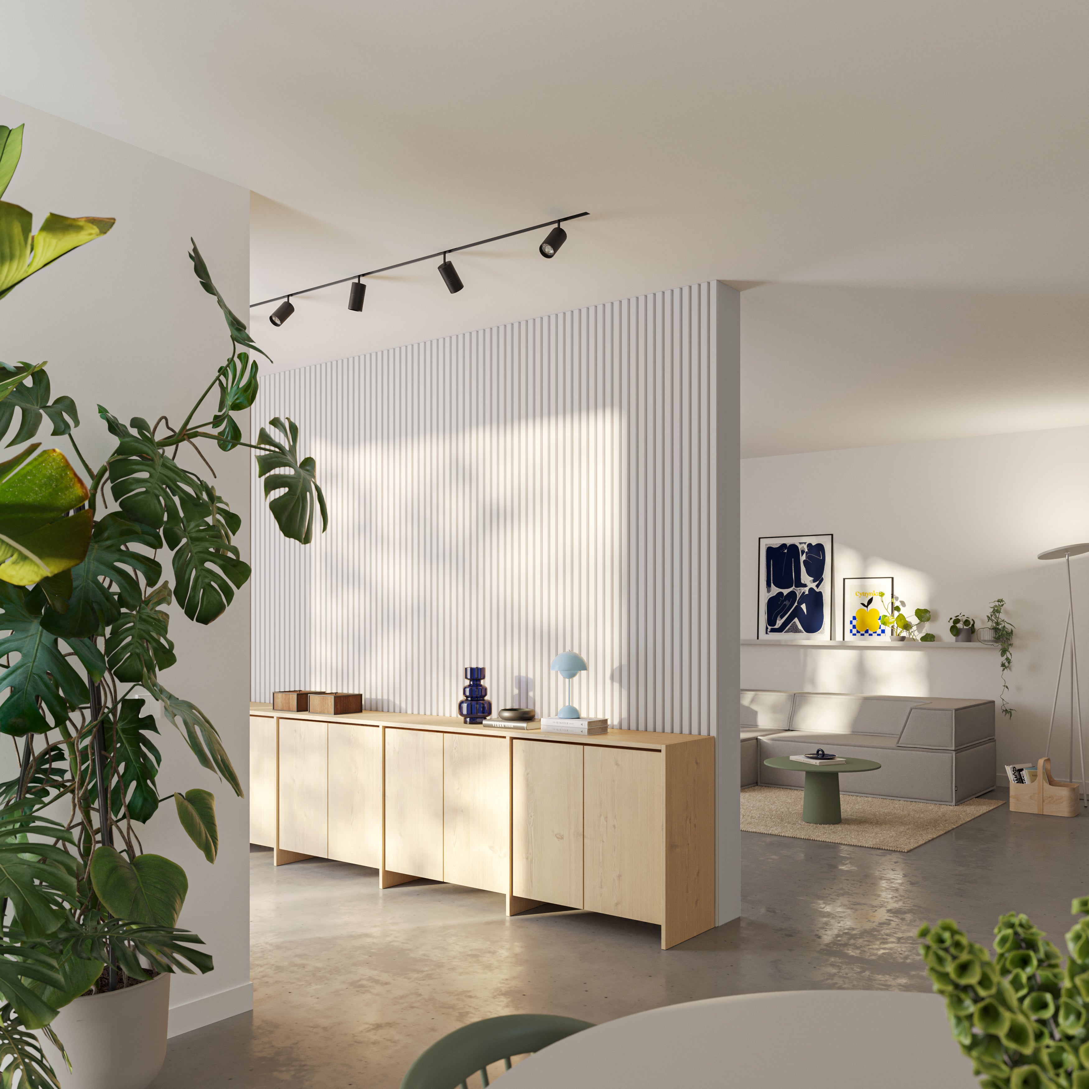 3D SLIM (TENKÉ) LAMELY - BIELA MATNÁ