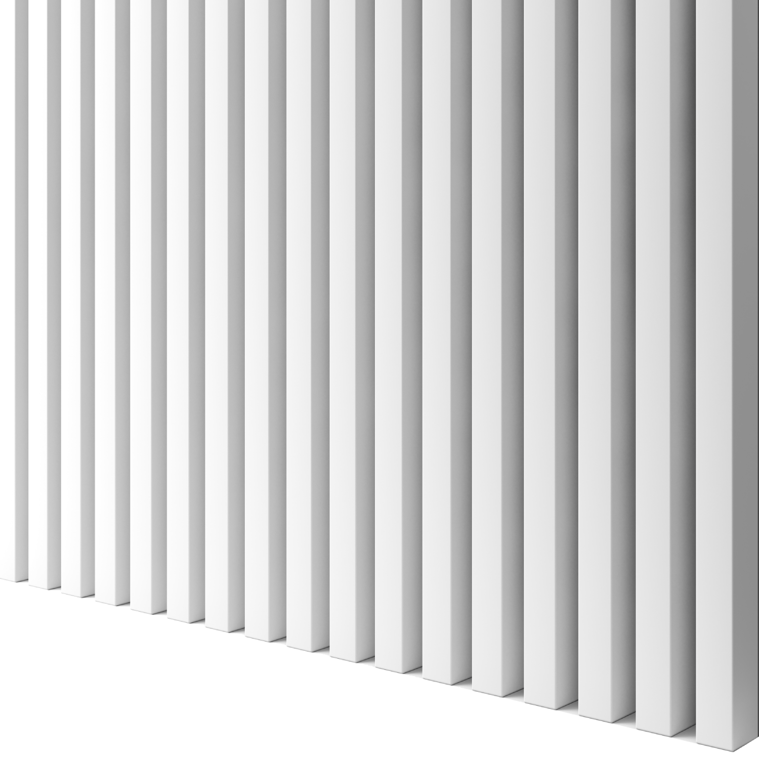 3D NÁSTENNÉ LAMELY - BIELA MATNÁ