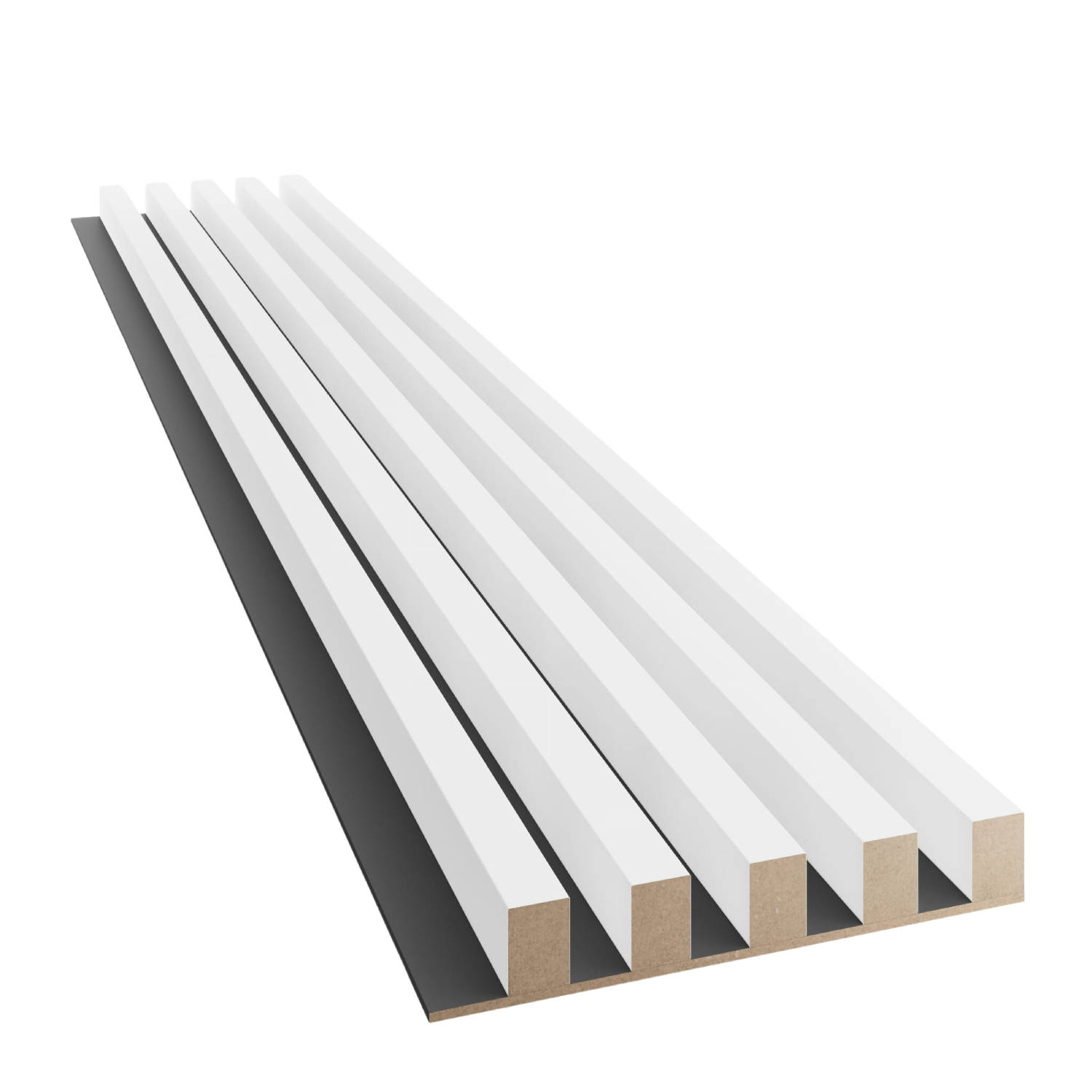 LAMELY NA MDF DOSKE - BIELA ​​MATNÁ