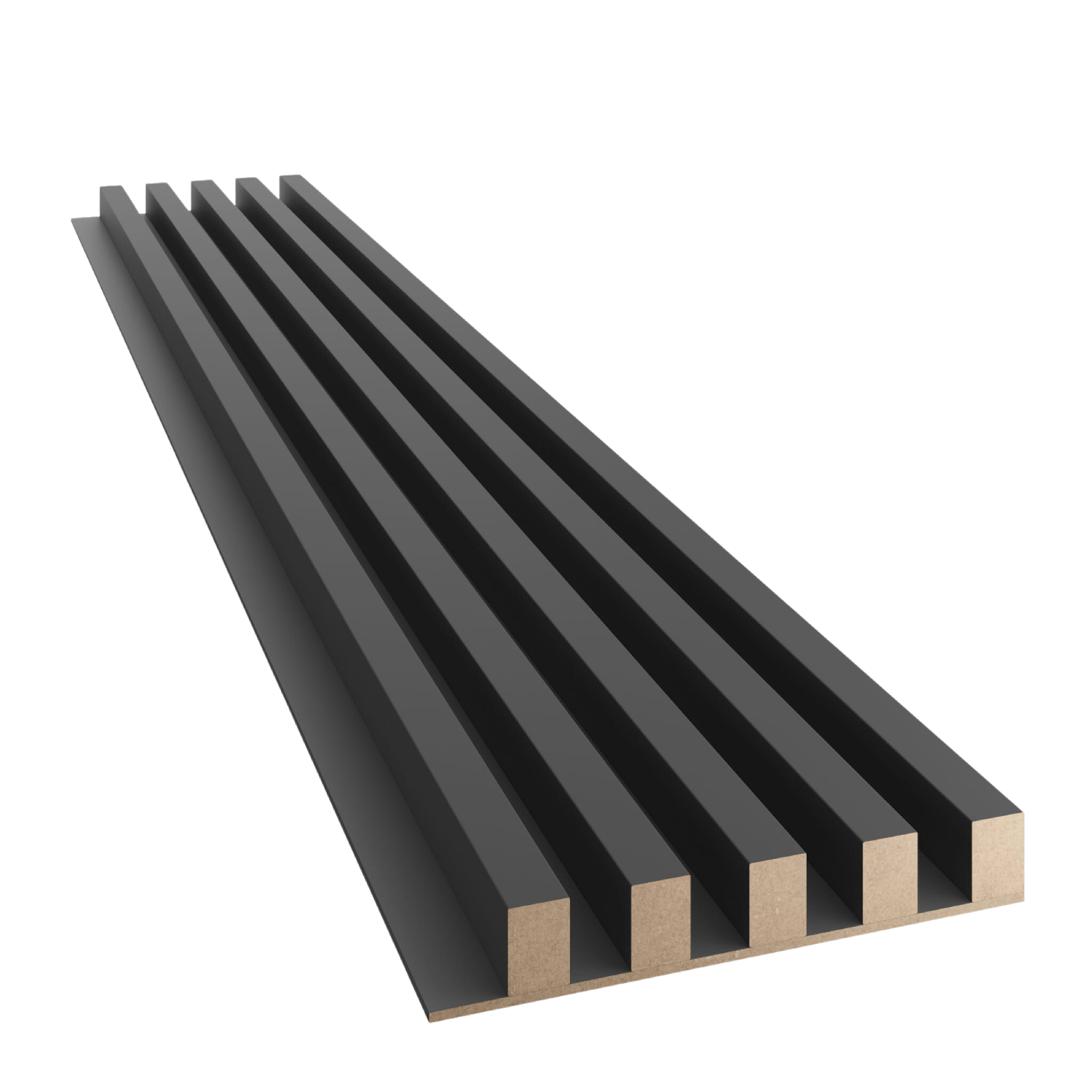 LAMELY NA MDF DOSKE - ČIERNA MATNÁ