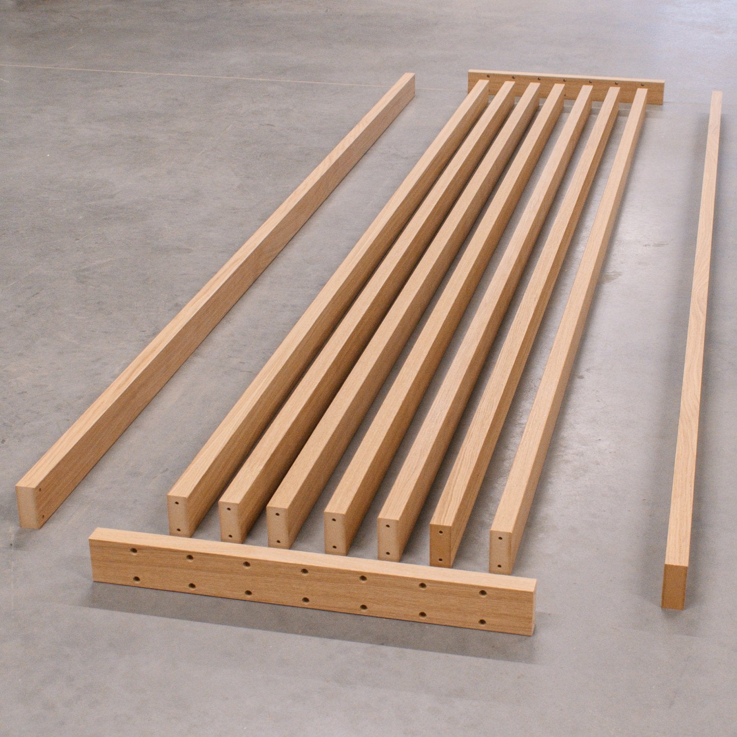 LAMELOVÁ STENA – HOTOVÁ SÚPRAVA - DUBOVÁ DYHA - LAMELE3D