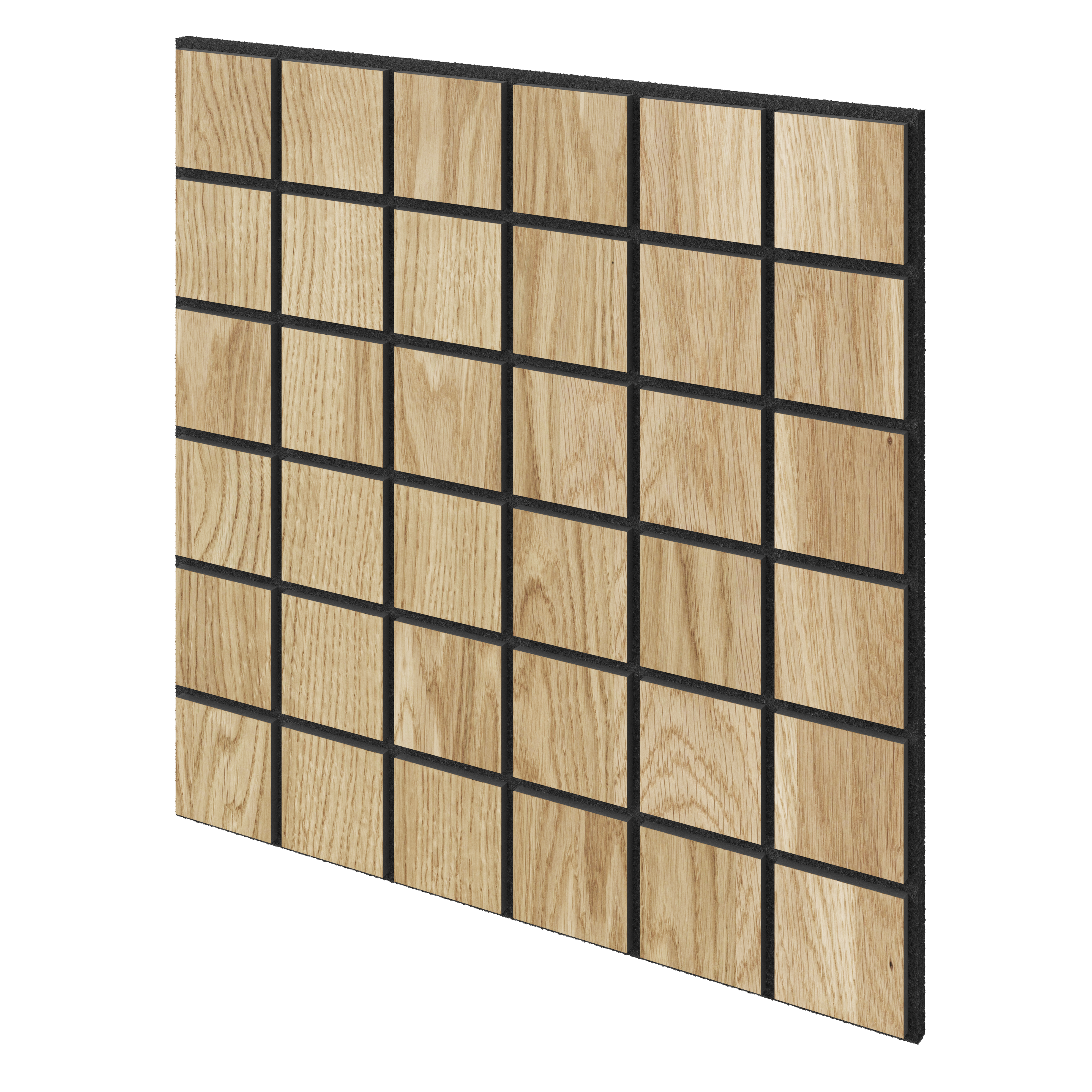 Štvorcové akustické panely - LAMELE3D