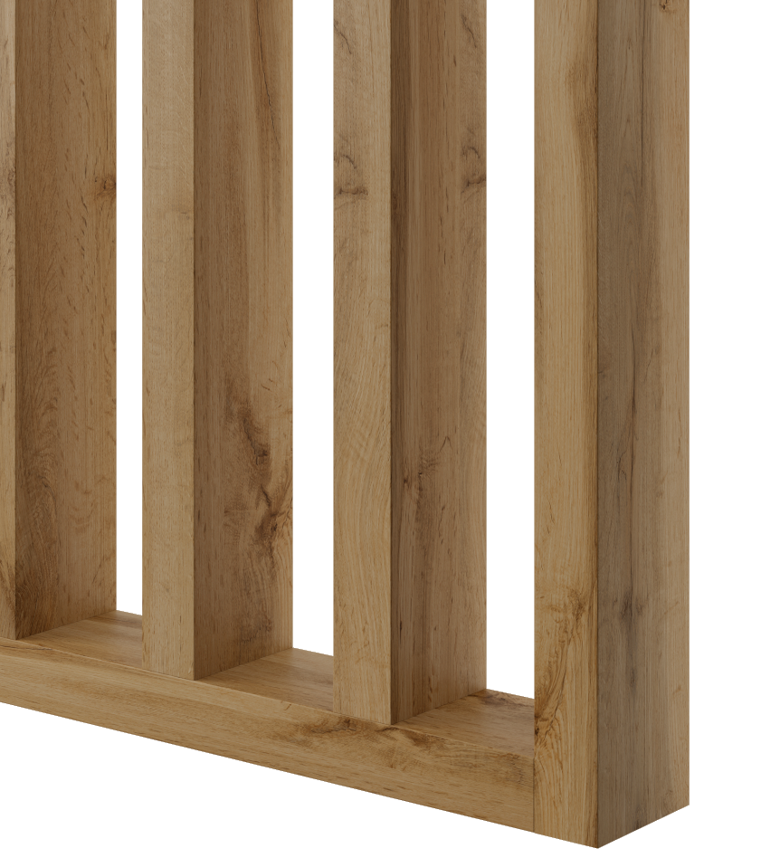 LAMELOVÁ STENA – HOTOVÁ SÚPRAVA - DUB WOTAN - LAMELE3D