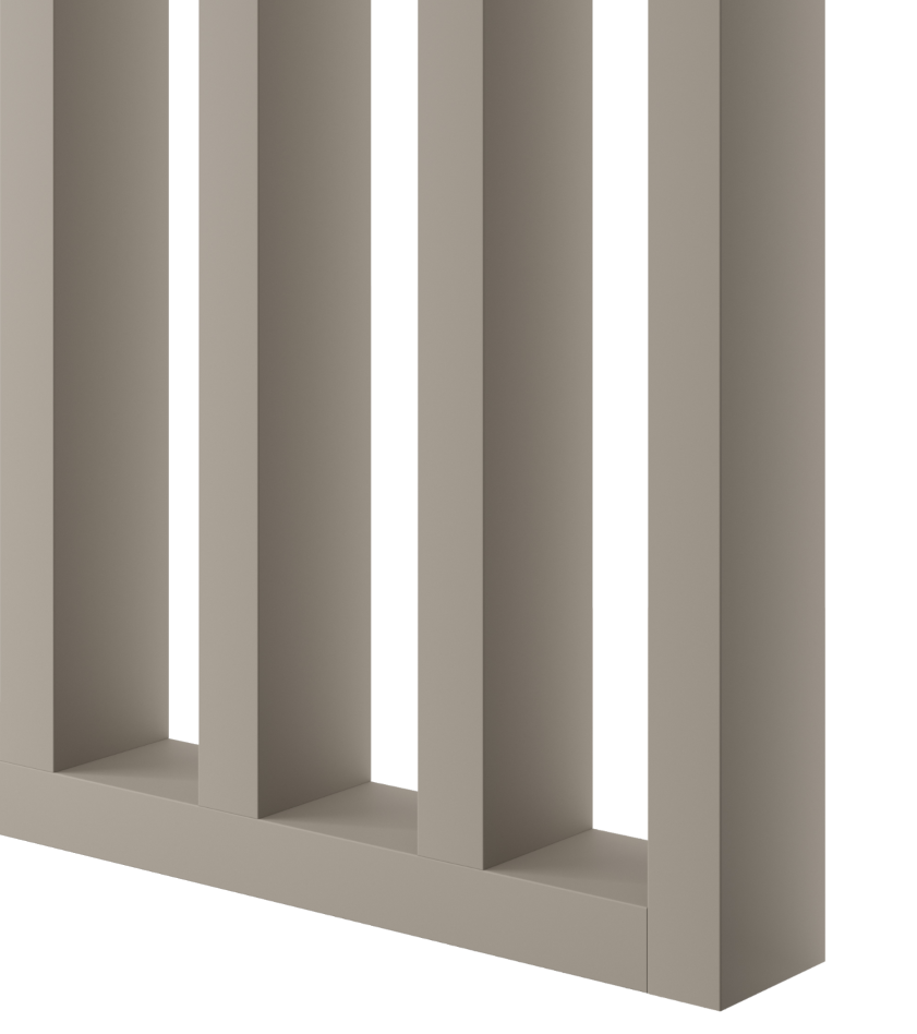 LAMELOVÁ PRIEČKA SO ZÁKLADOM - HOTOVÁ SÚPRAVA - PIESKOVO-BÉŽOVÁ