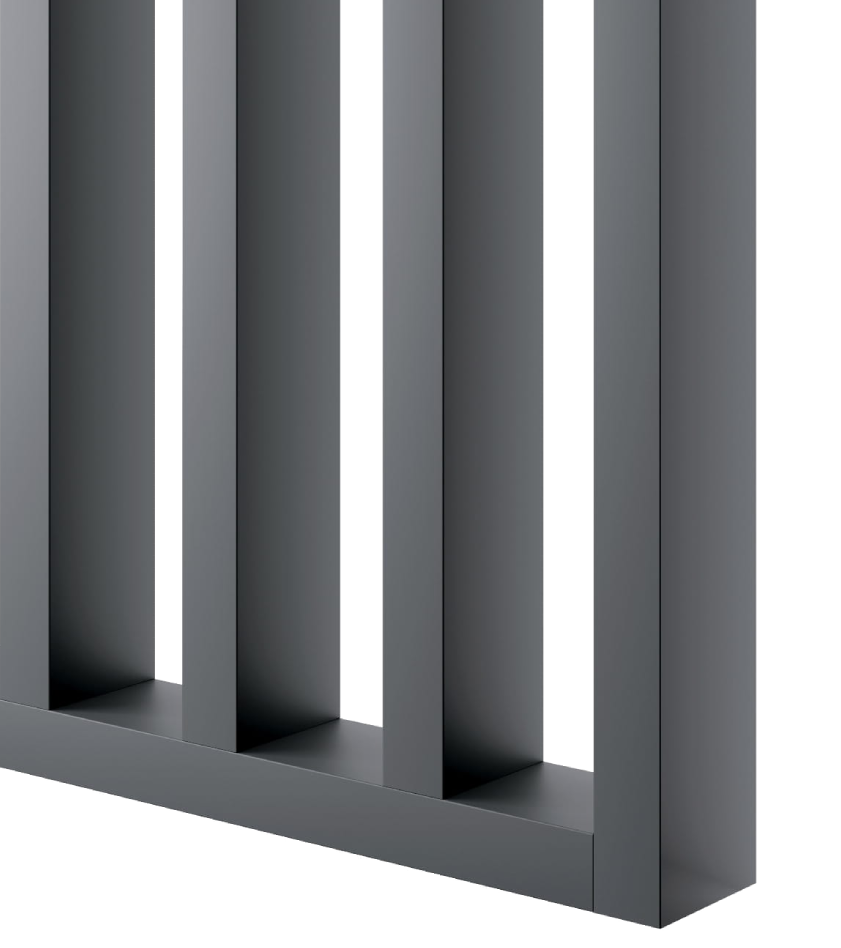 LAMELOVÁ STENA – HOTOVÁ SÚPRAVA - GRAFIT - LAMELE3D