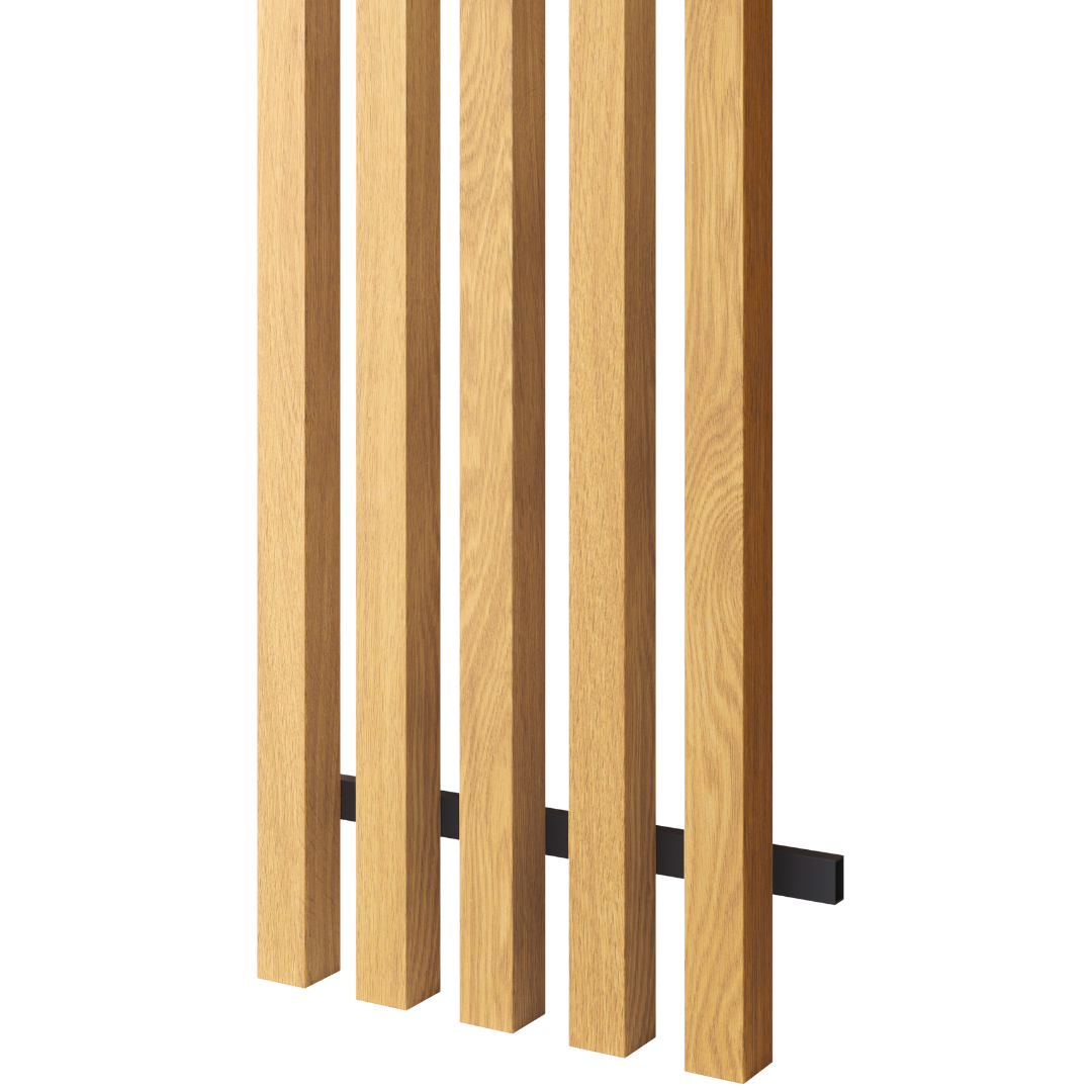 HLINÍKOVÉ FASÁDNE LIŠTY - 5-LAMELOVÝ PANEL - MEDOVÝ DUB