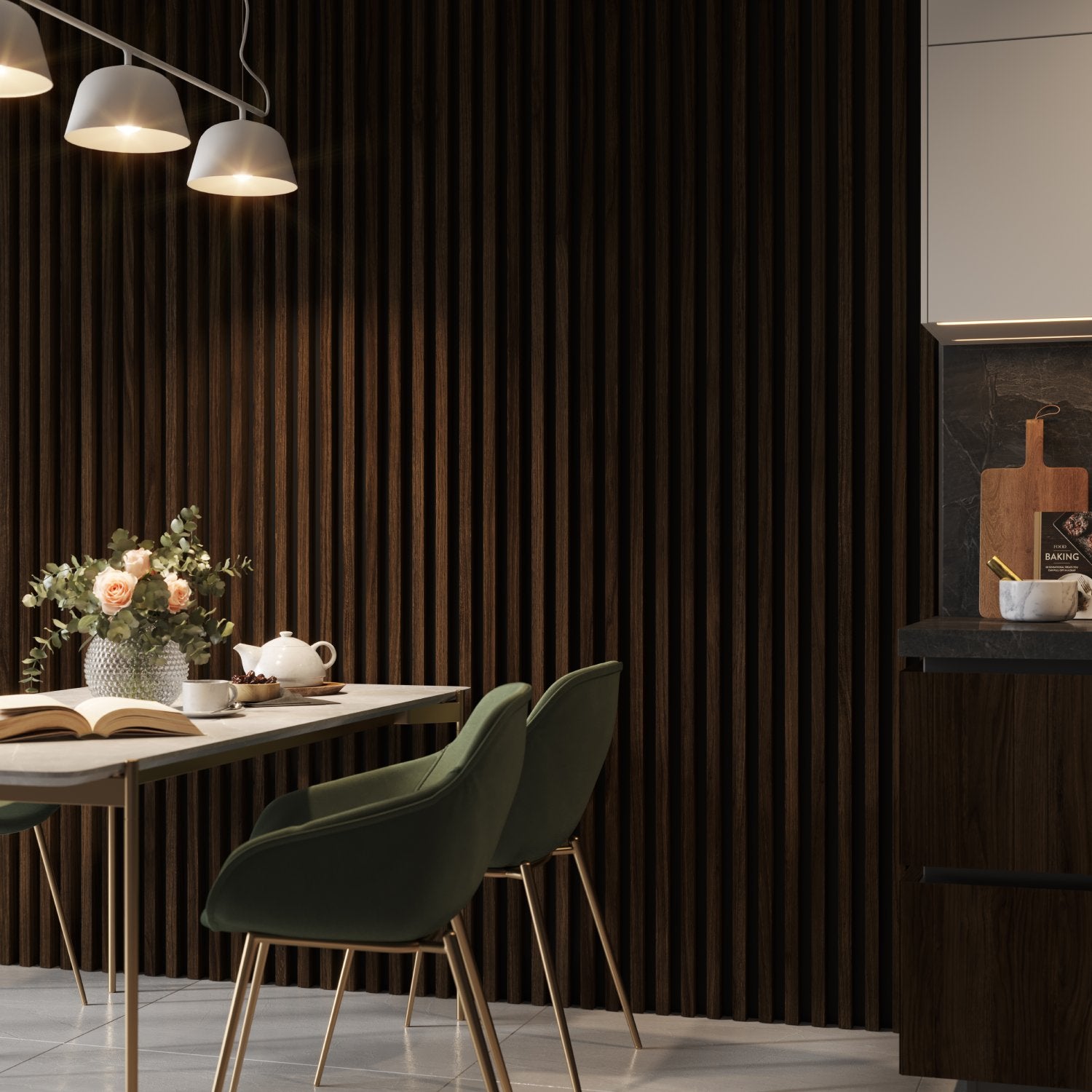 3D NÁSTENNÉ LAMELY  - KLASICKÝ ORECH 