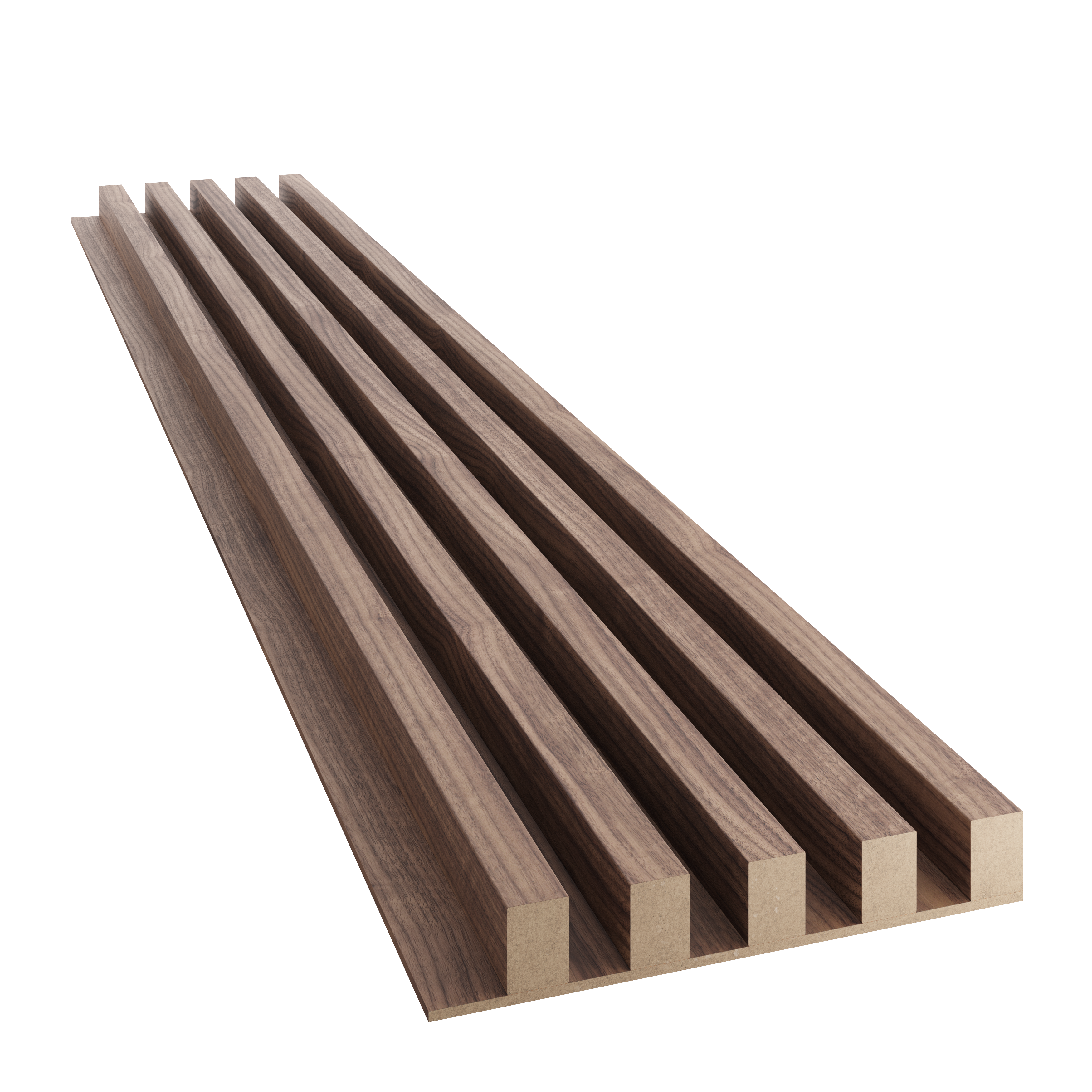 LAMELY NA DYHOVANEJ MDF DOSKE - AMERICKÁ ORECHOVÁ DYHA