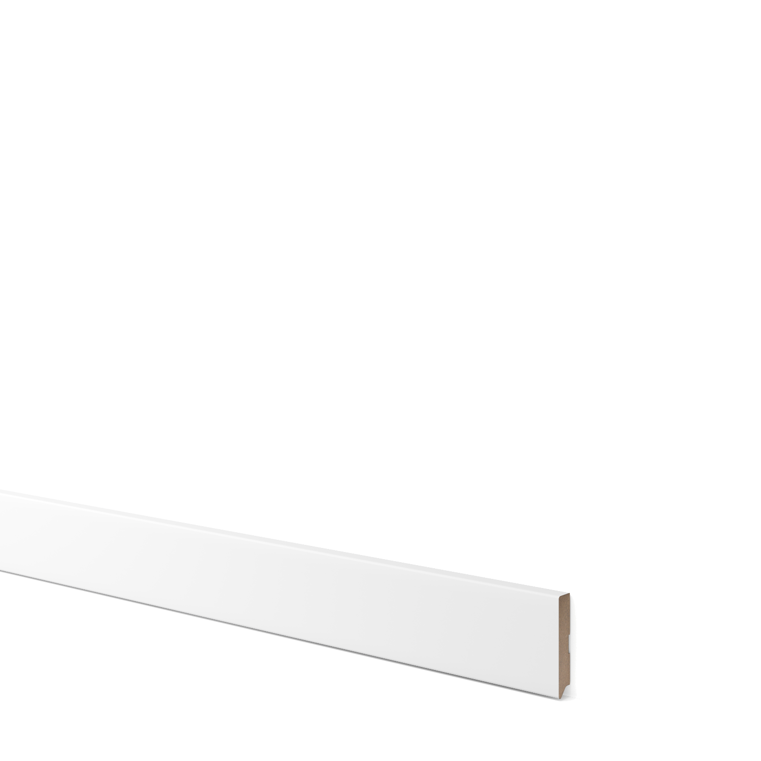 SOKLOVÉ LIŠTY - BIELY - 275 CM - LAMELE3D