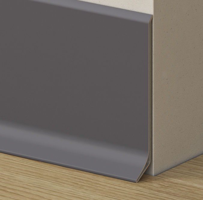 HLINÍKOVÉ SOKLOVÉ LISTY - GRAFIT - 275 CM - LAMELE3D