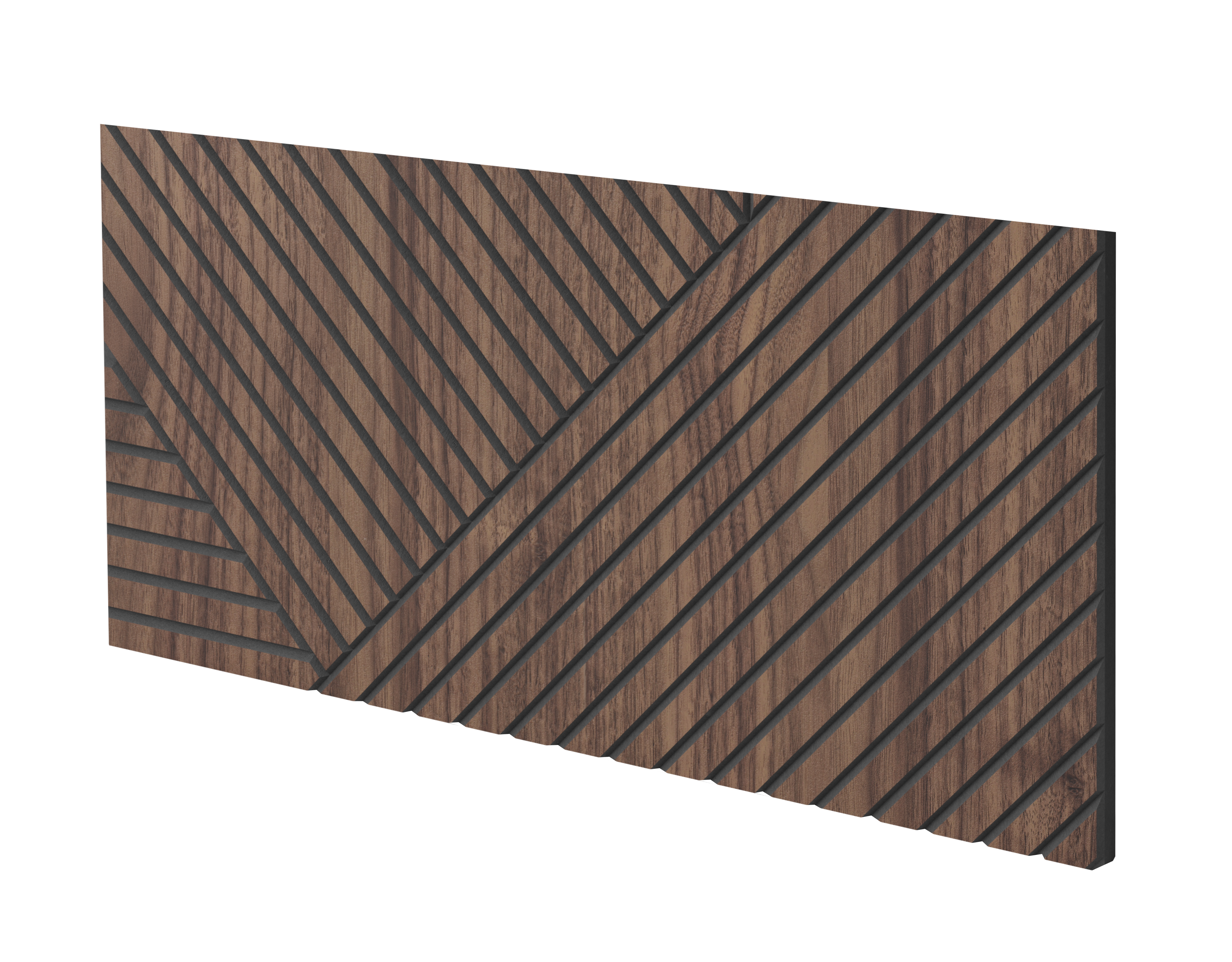 FRÉZOVANÝ PANEL - SEVILLA - DYHA AMERICKÝ ORECH - LAMELE3D