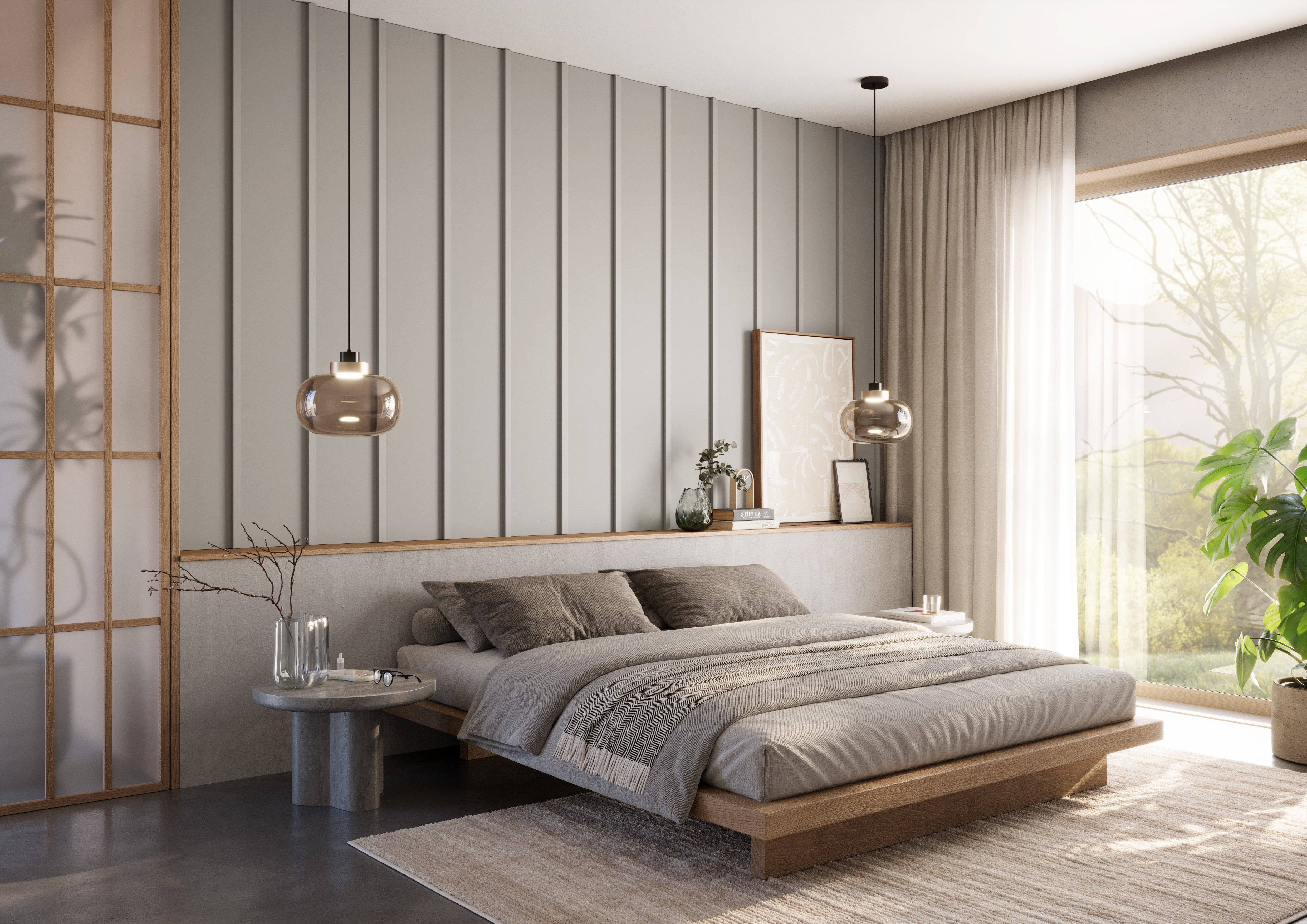 Panel Japandi - pieskovo béžový