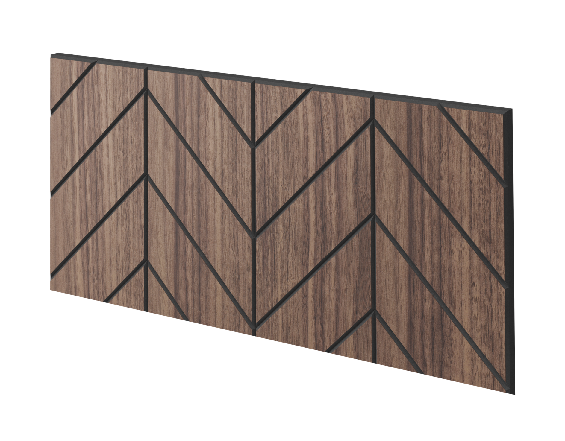 FRÉZOVANÝ PANEL - VERSANNE - DYHA AMERICKÝ ORECH - LAMELE3D