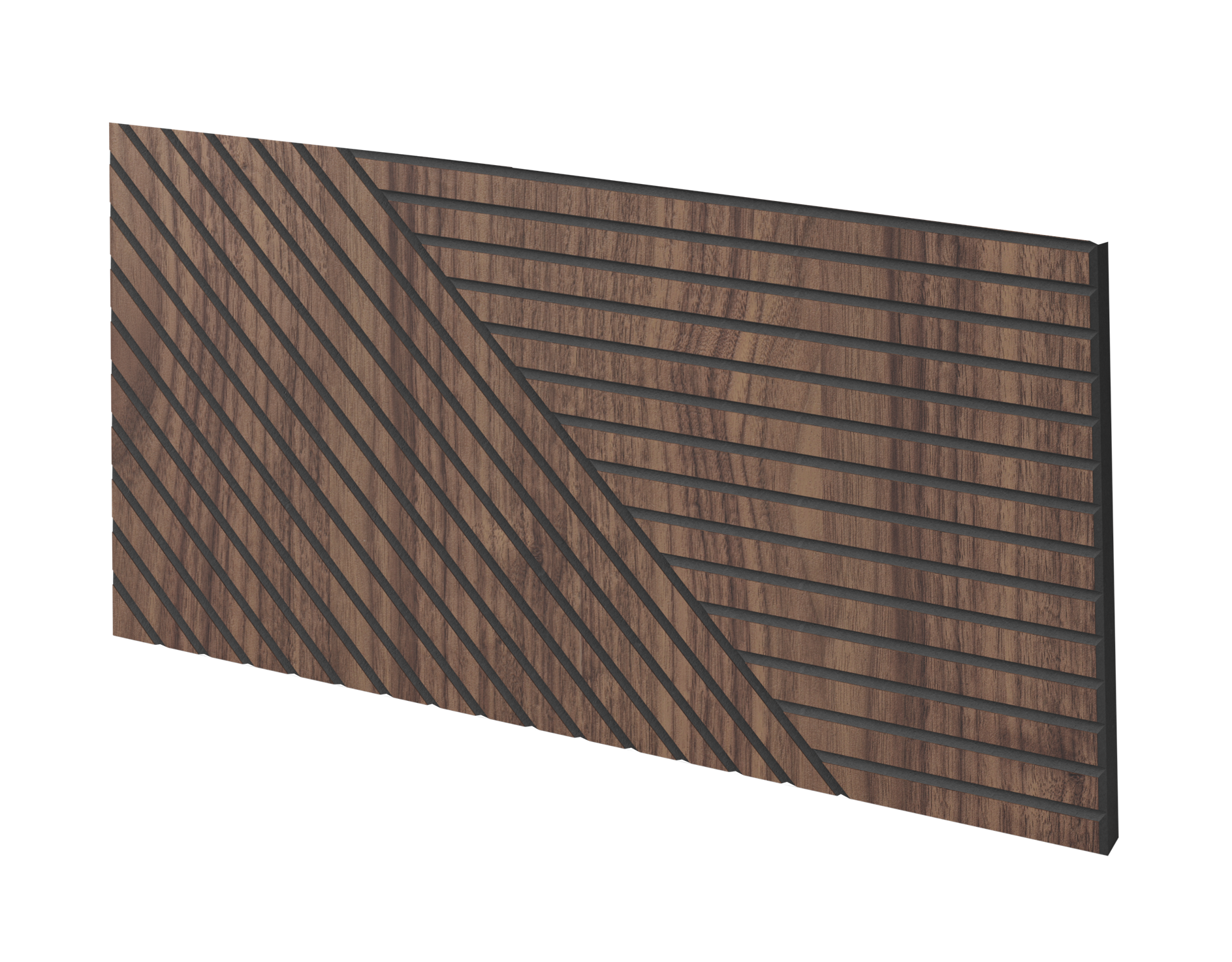 FRÉZOVANÝ PANEL - SEGOVIA - DYHA AMERICKÝ ORECH - LAMELE3D