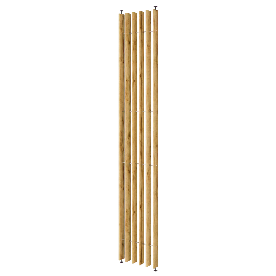 Nastaviteľná stena MODULO – Dub Wotan - lamele3d