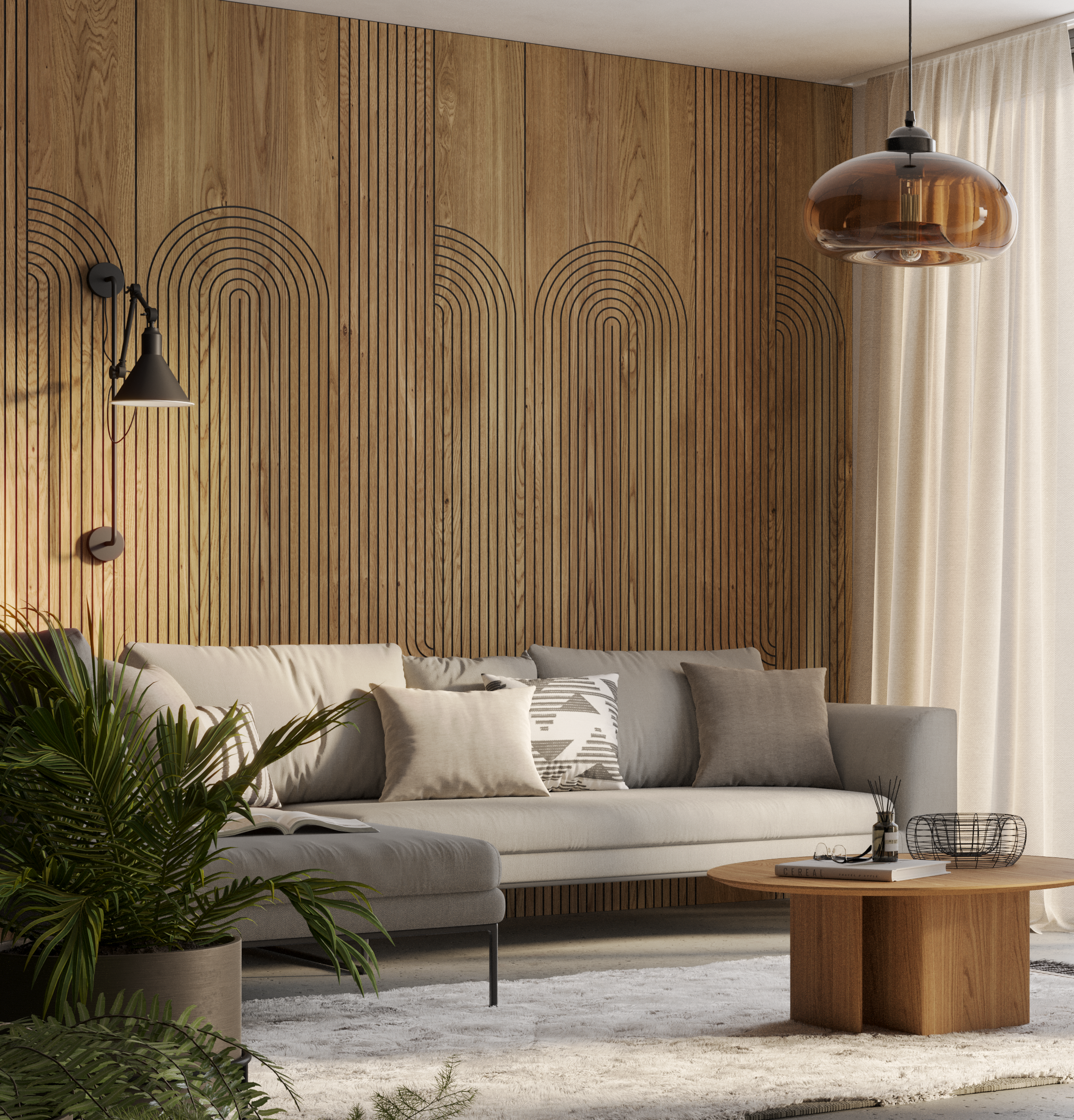 FRÉZOVANÝ PANEL - KYOTO - LAMELE3D