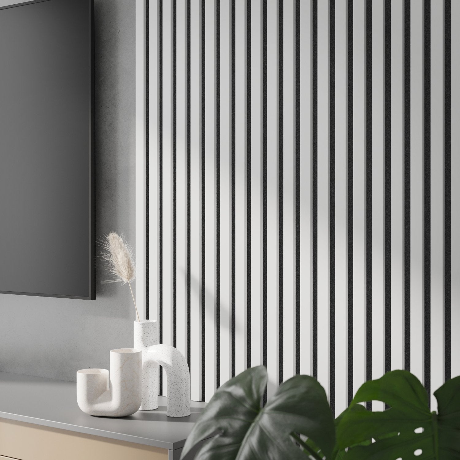 LAMELY NA PLSTI - BIELY MATNÝ - LAMELE3D