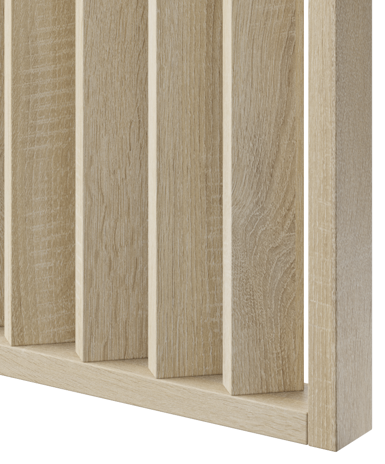 LAMELOVÁ PRIEČKA SO ZÁKLADOM - HOTOVÁ SÚPRAVA - DUB SONOMA