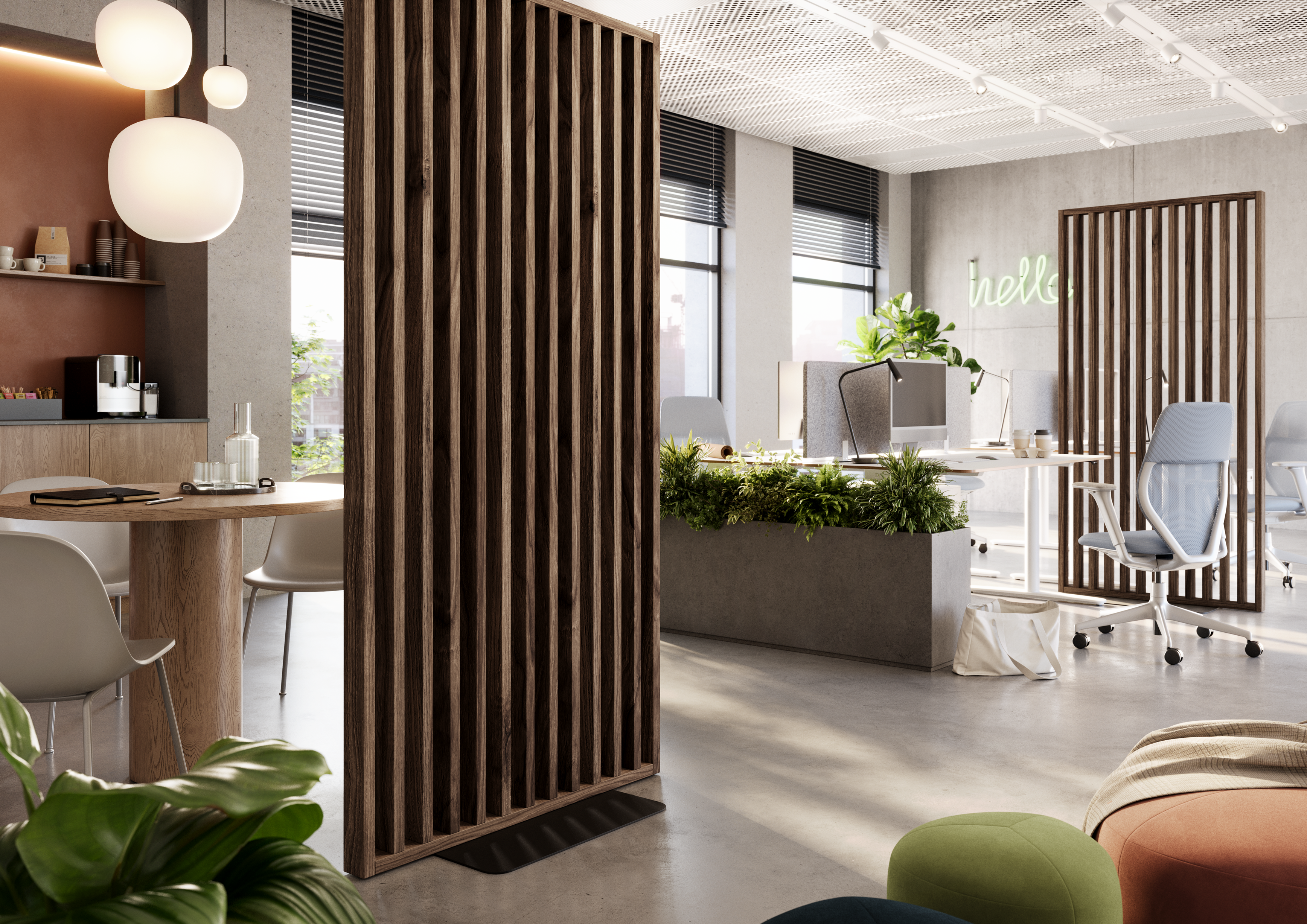 LAMELOVÁ PRIEČKA SO ZÁKLADOM - HOTOVÁ SÚPRAVA - KLASICKÝ ORECH