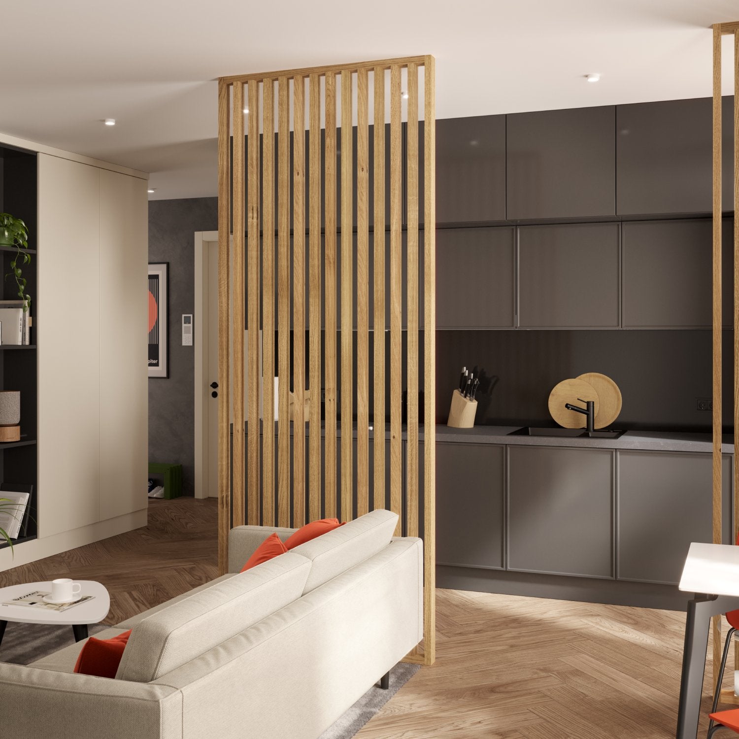 LAMELOVÁ STENA – HOTOVÁ SÚPRAVA - DUBOVÁ DYHA - LAMELE3D