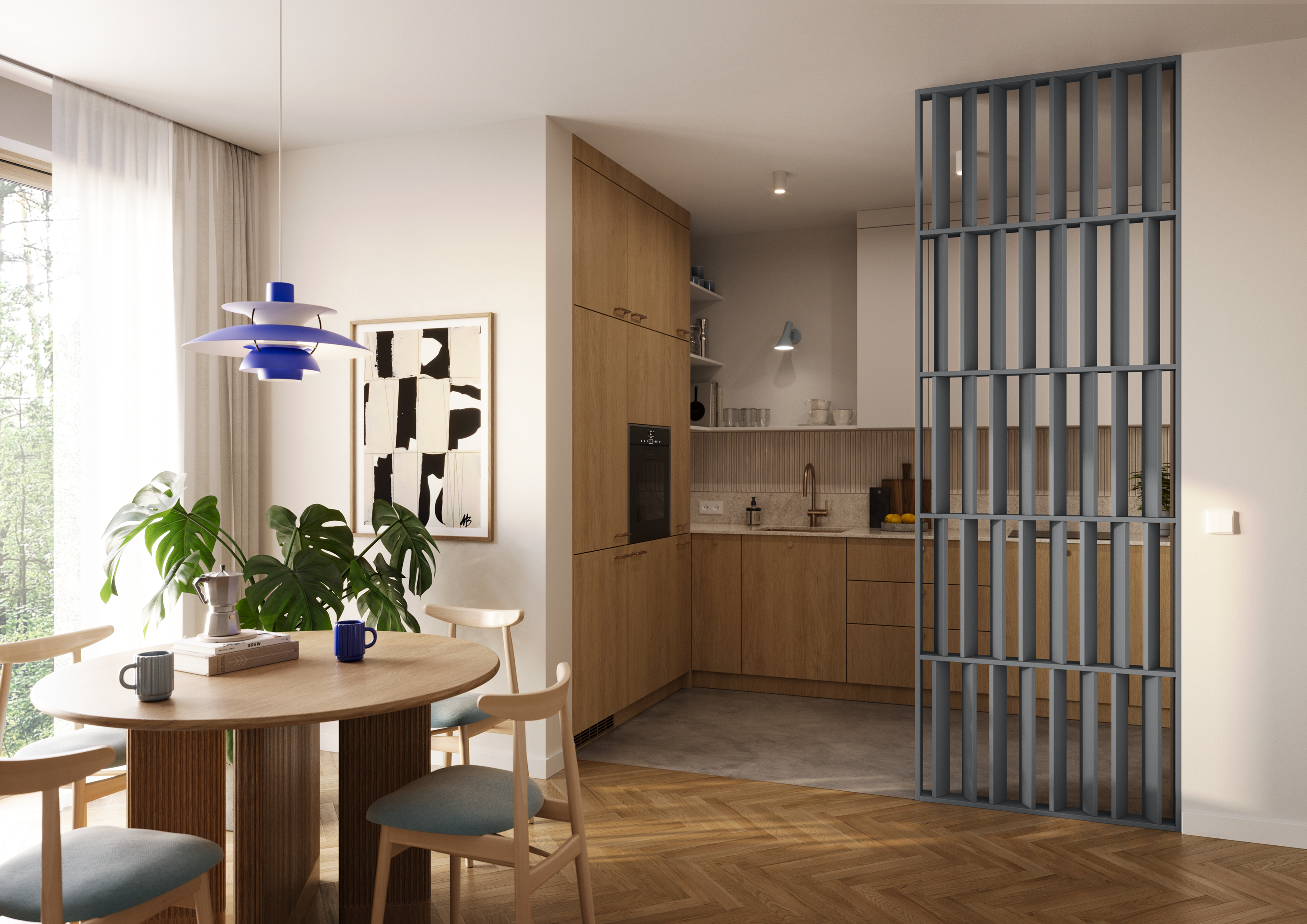 JAPANDI STENA - GRAFIT - LAMELE3D