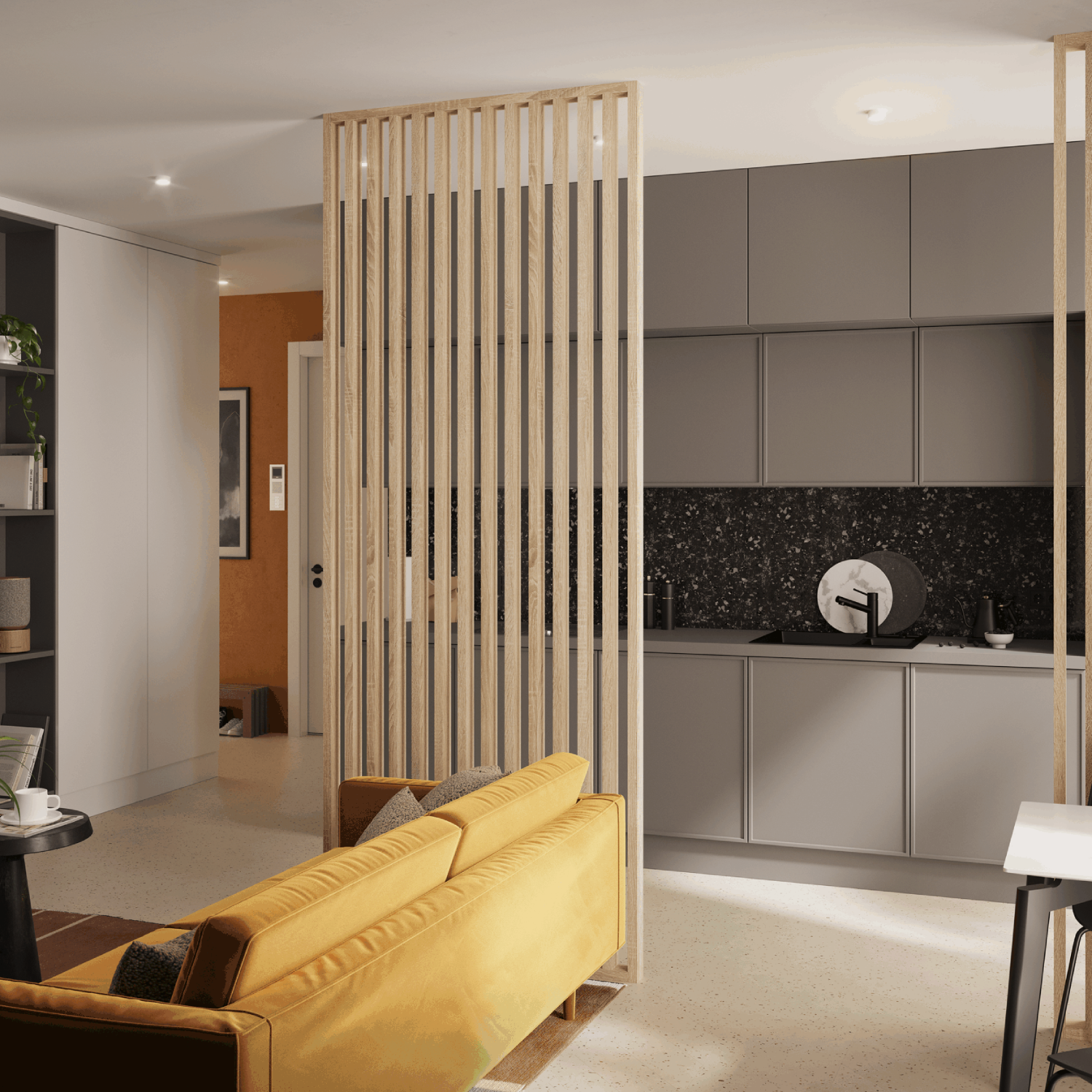 LAMELOVÁ STENA – HOTOVÁ SÚPRAVA - DUB SONOMA - LAMELE3D